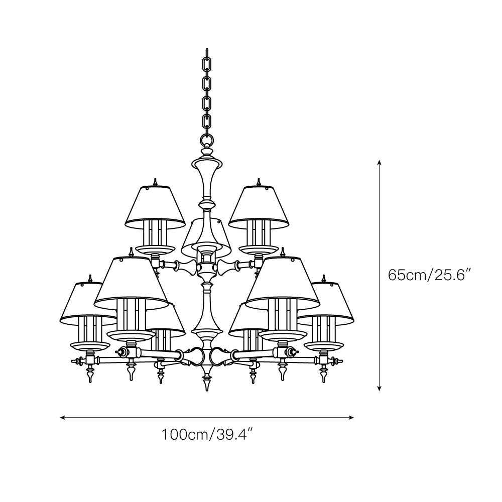 Comarion Vintage Traditioneller Kronleuchter-Letslighting
