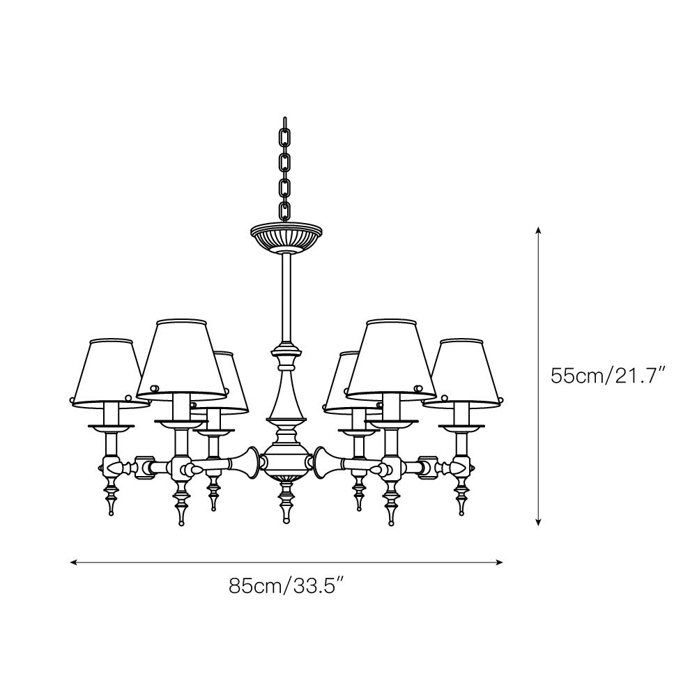Comarion Vintage Traditioneller Kronleuchter-Letslighting