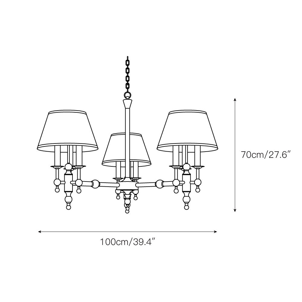 Comarion Vintage Traditioneller Kronleuchter-Letslighting
