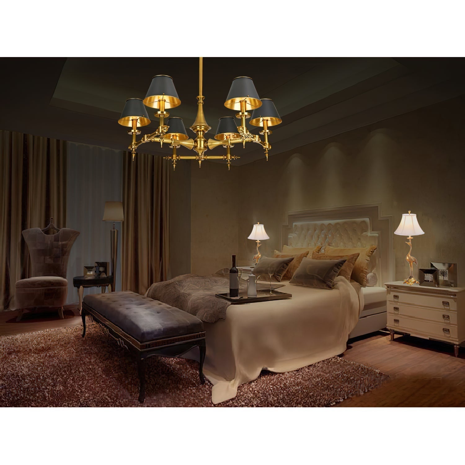 Comarion Vintage Traditioneller Kronleuchter-Letslighting