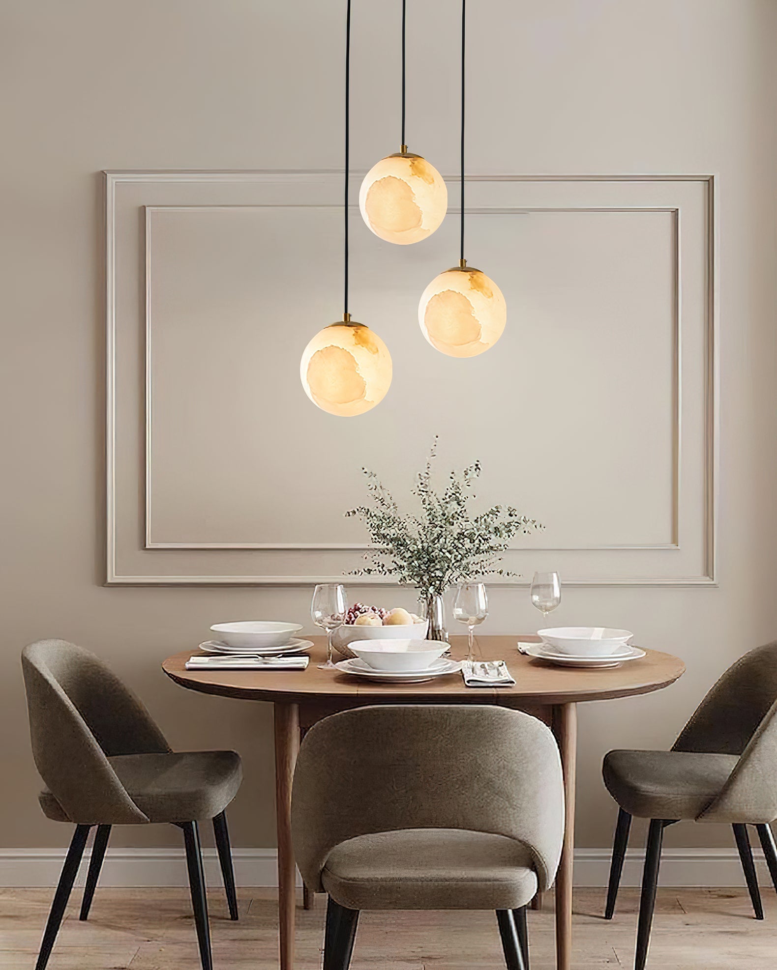 Uphaara Modern Minimalist Alabaster Pendant Light - Letslighting