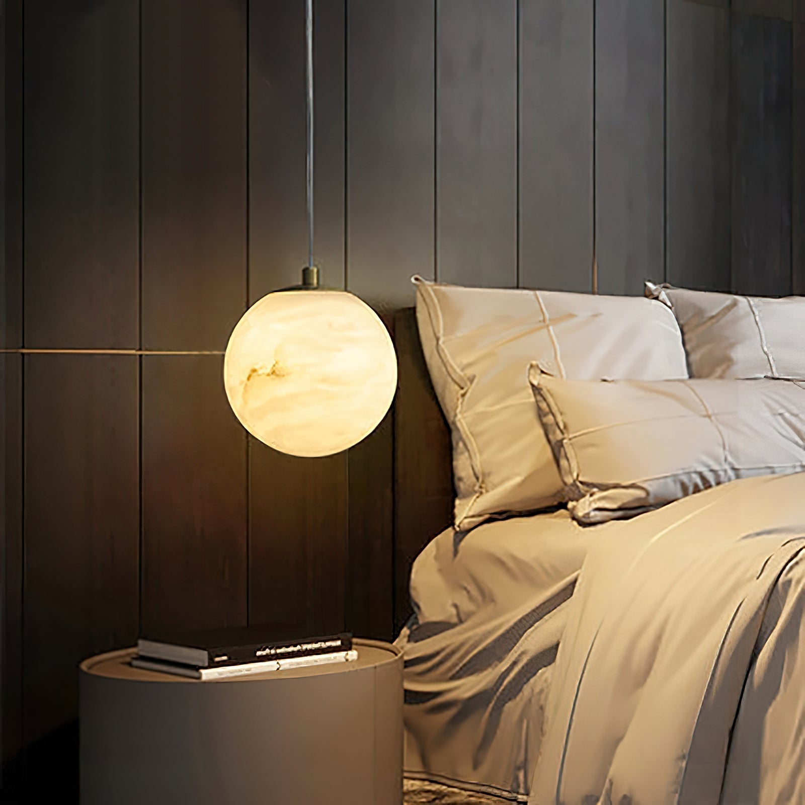 Uphaara Modern Minimalist Alabaster Pendant Light - Letslighting