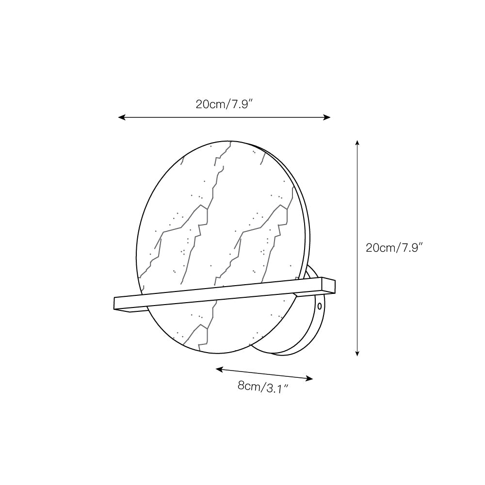 Vatalisra Modern Minimalist Alabaster Wall Lamp - Letslighting
