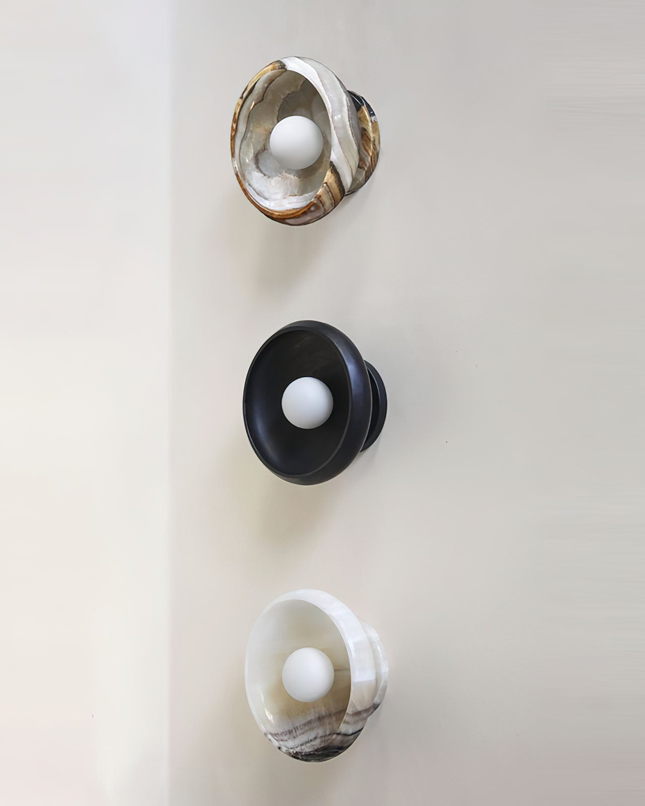 Onvix Wandleuchte aus Natur-Onyx-Letslighting