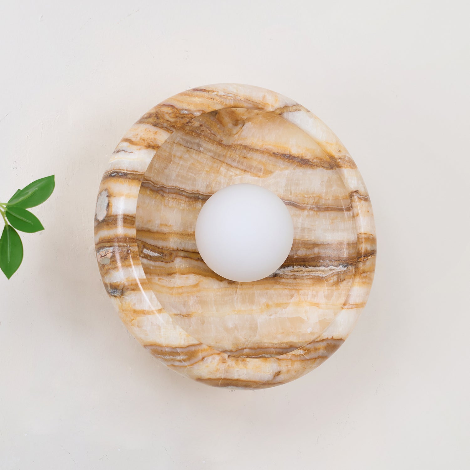 Onvix Wandleuchte aus Natur-Onyx-Letslighting