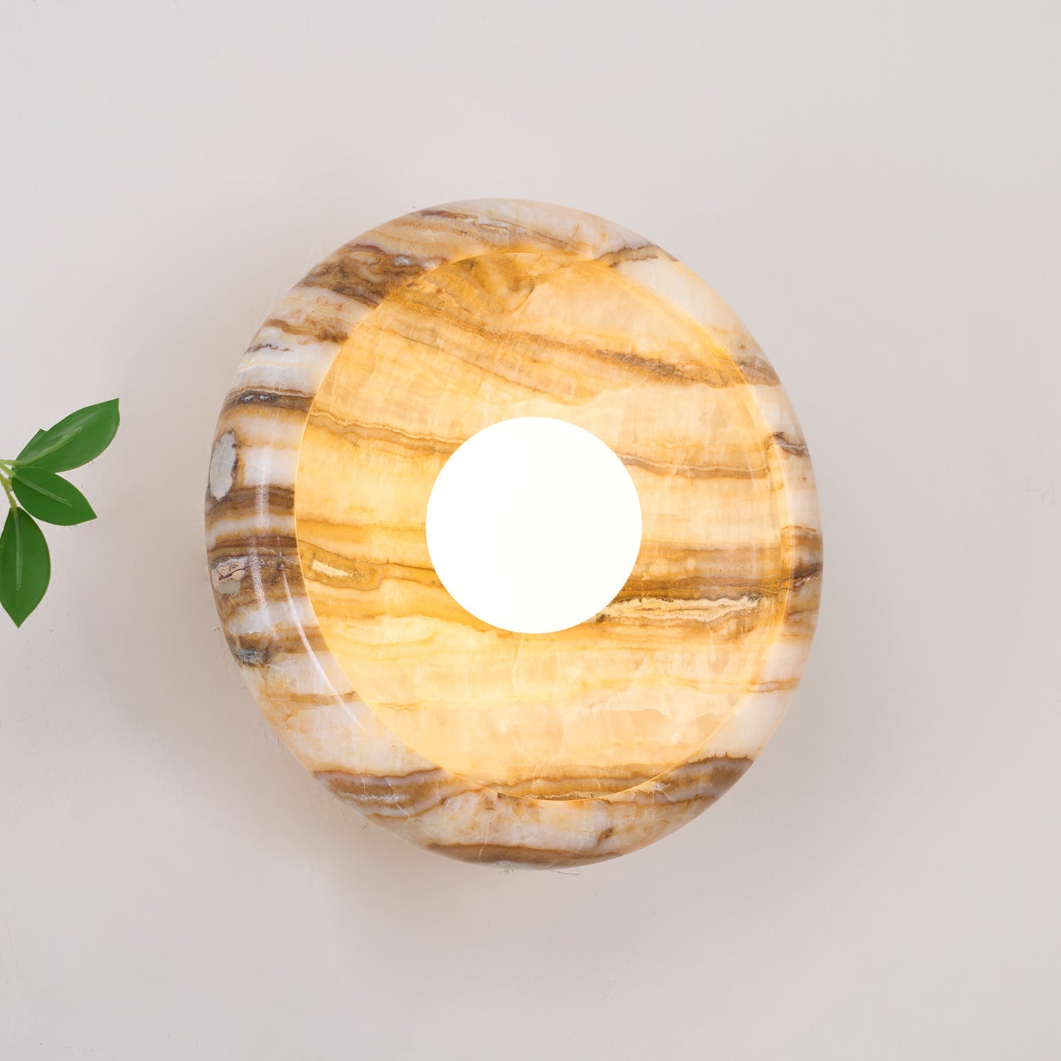 Onvix Wandleuchte aus Natur-Onyx-Letslighting