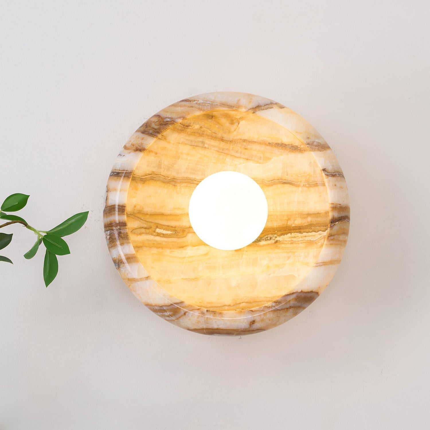 Onvix Wandleuchte aus Natur-Onyx-Letslighting