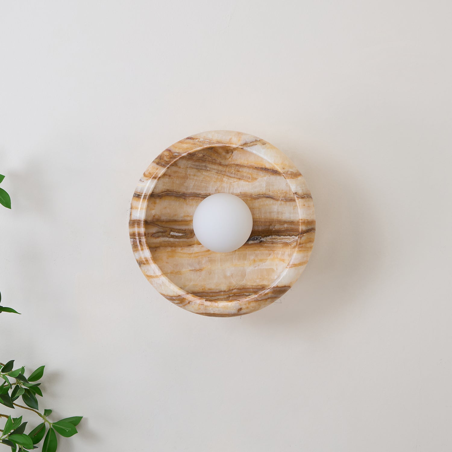 Onvix Wandleuchte aus Natur-Onyx-Letslighting
