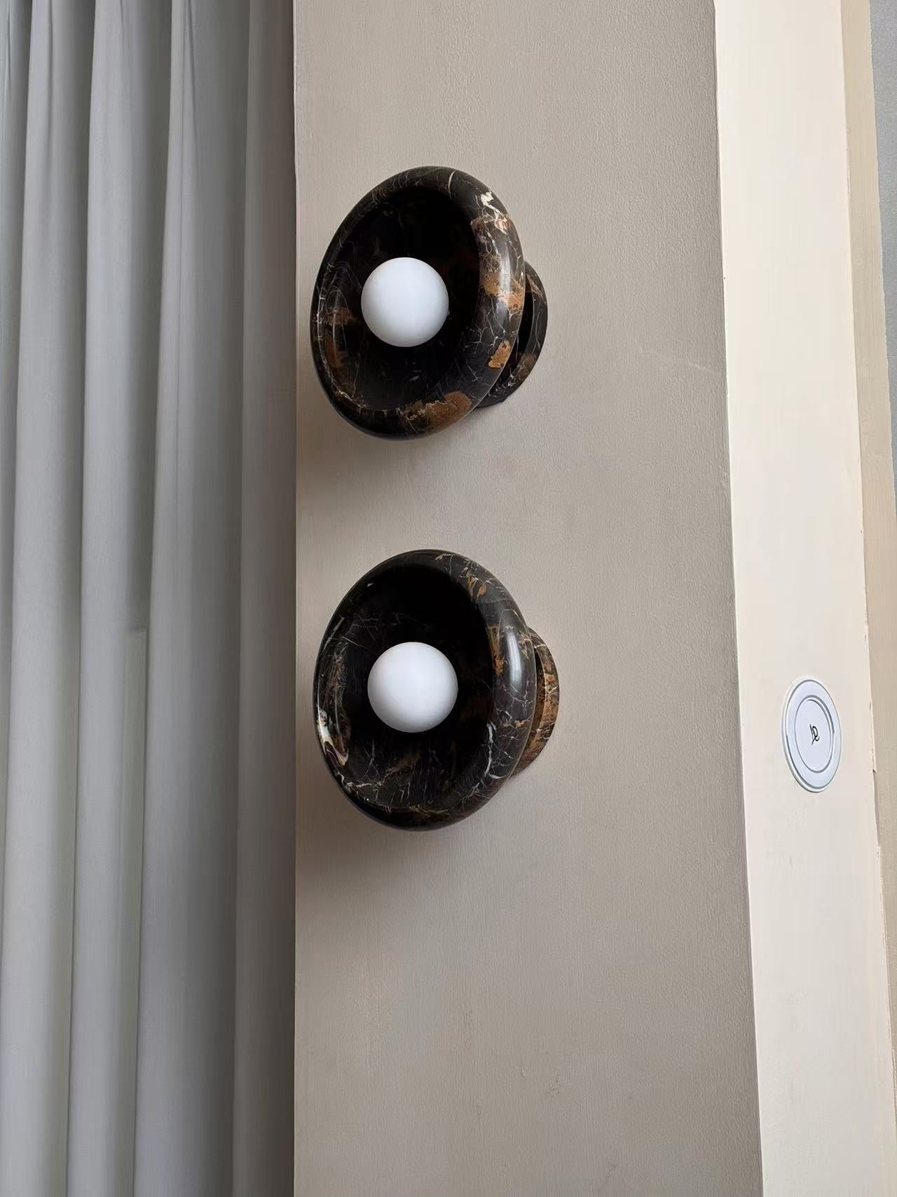 Piedra Modern Minimalist Marble Glass Wall Lamp - Letslighting