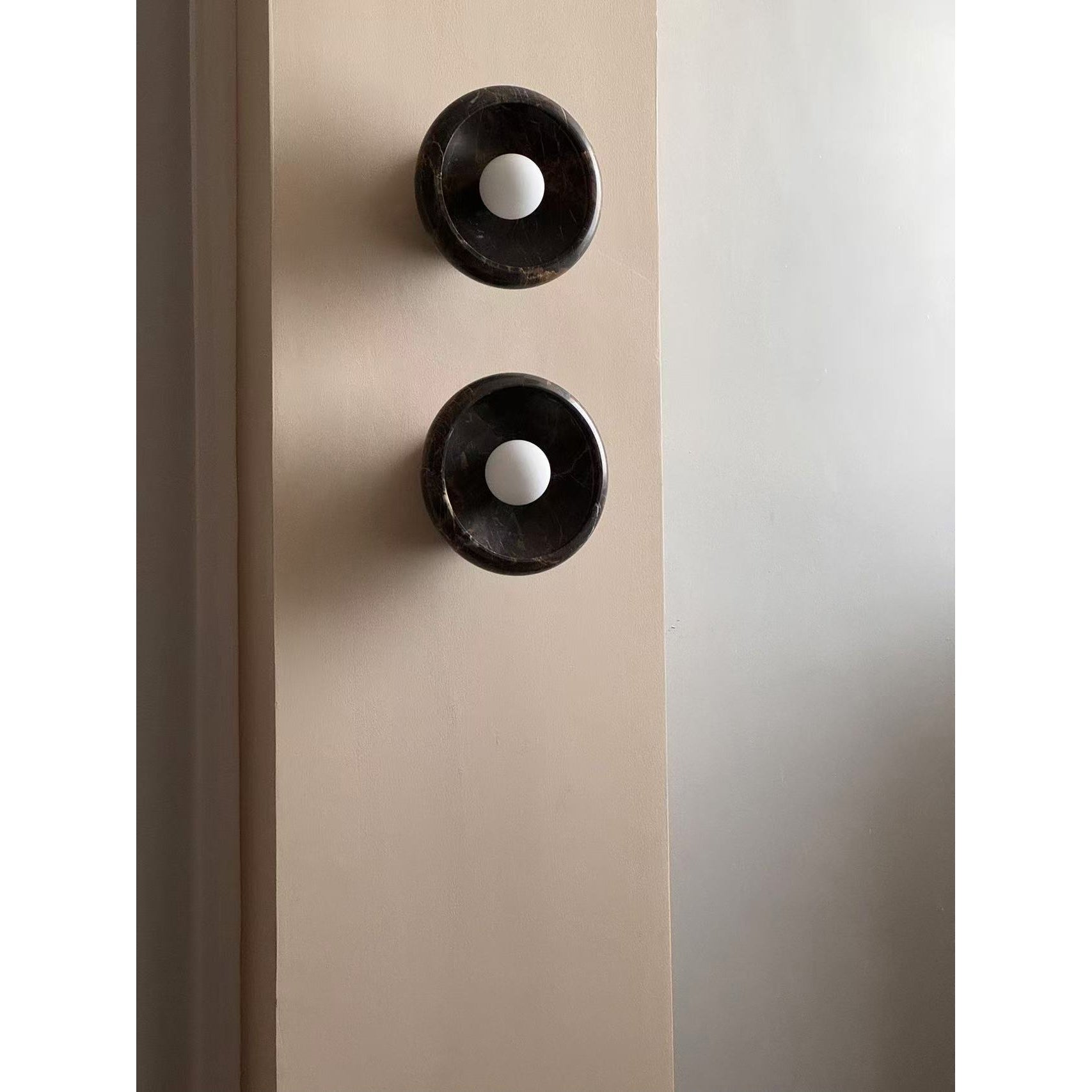 Piedra Modern Minimalist Marble Glass Wall Lamp - Letslighting