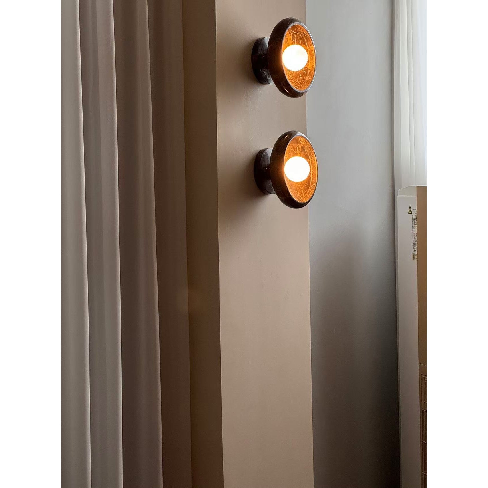 Piedra Modern Minimalist Marble Glass Wall Lamp - Letslighting