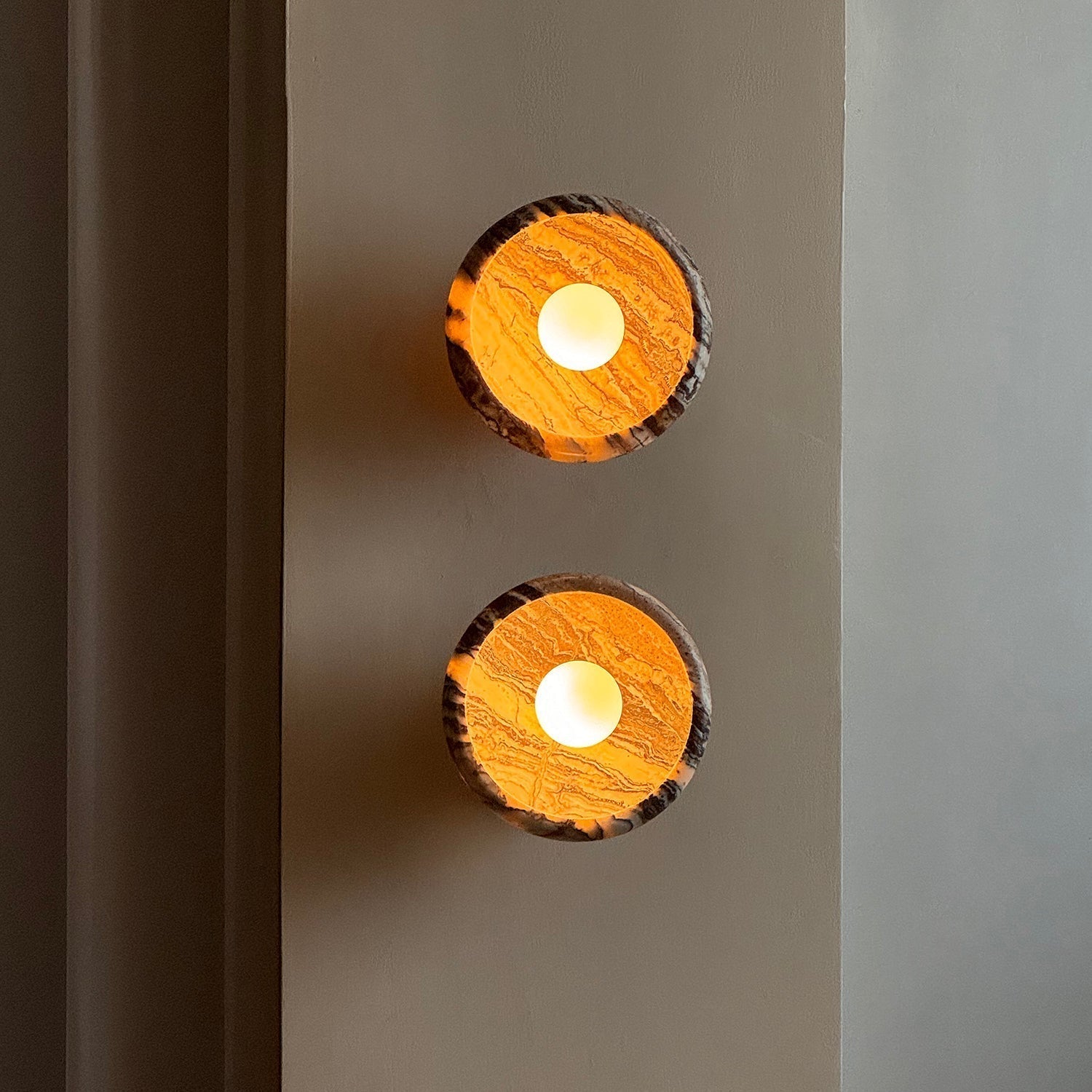 Onvix Wandleuchte aus Natur-Onyx-Letslighting