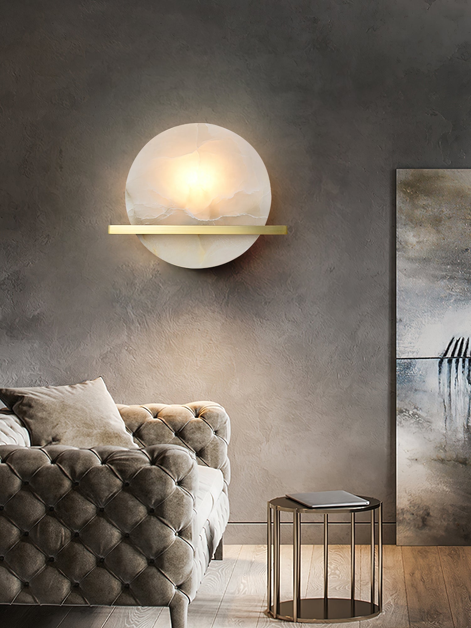 Vatalisra Modern Minimalist Alabaster Wall Lamp - Letslighting