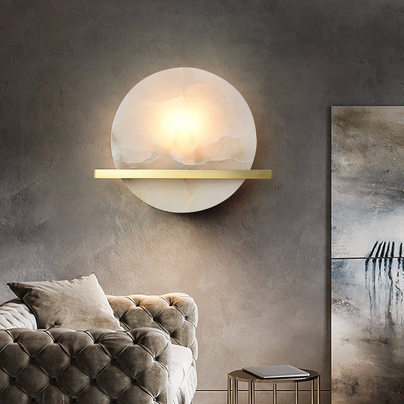 Vatalisra Modern Minimalist Alabaster Wall Lamp - Letslighting