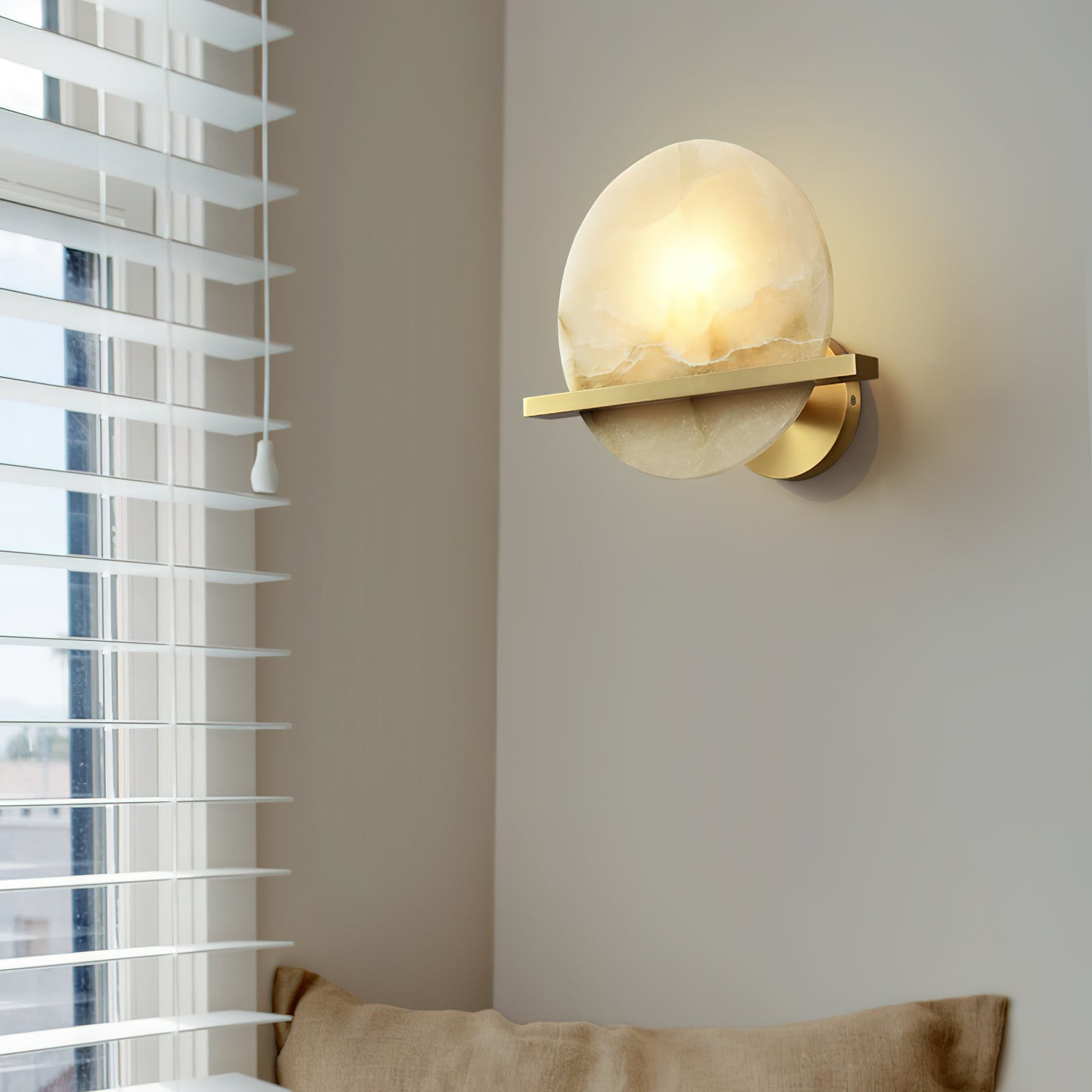 Vatalisra Modern Minimalist Alabaster Wall Lamp - Letslighting