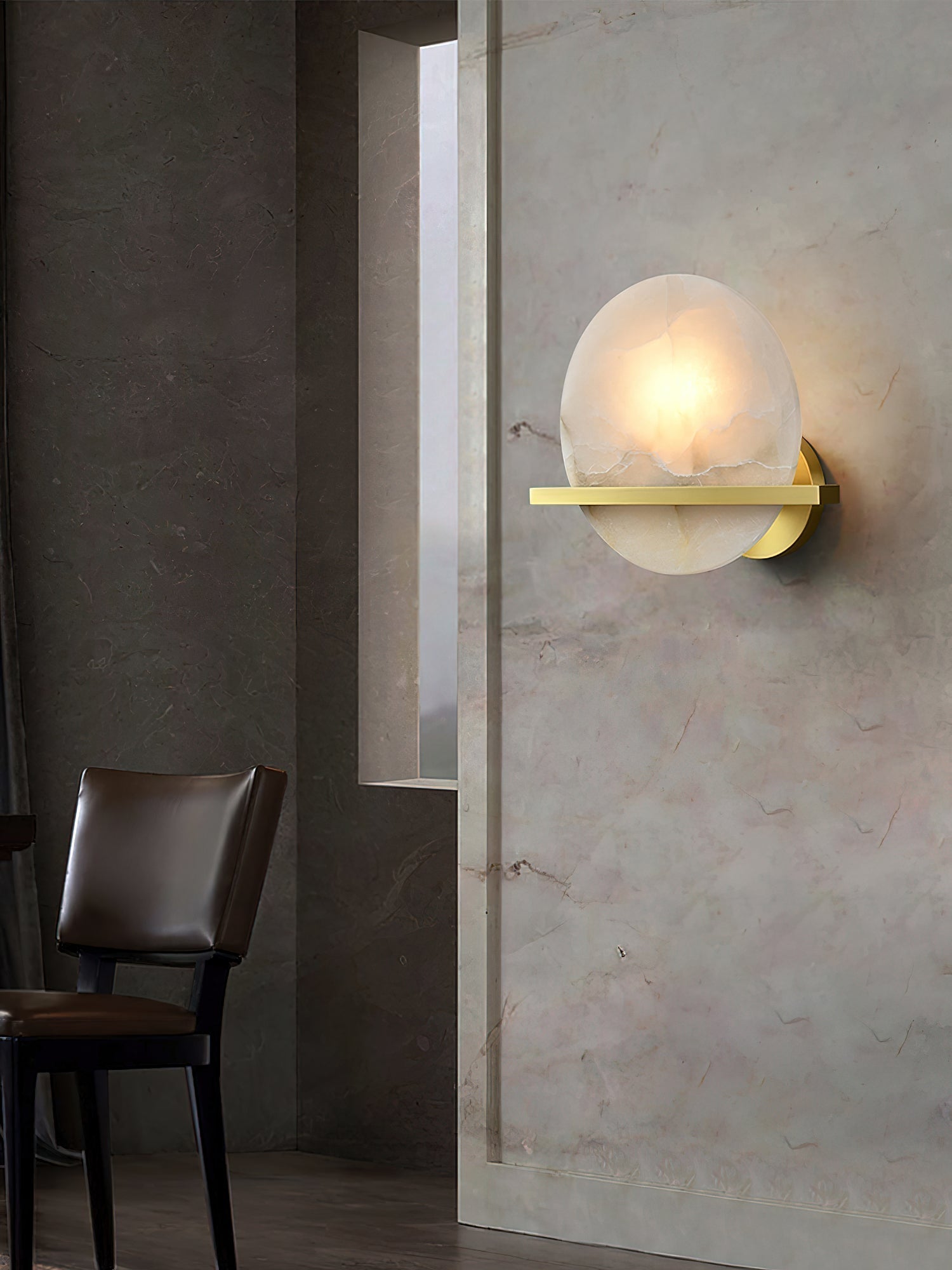 Vatalisra Modern Minimalist Alabaster Wall Lamp - Letslighting