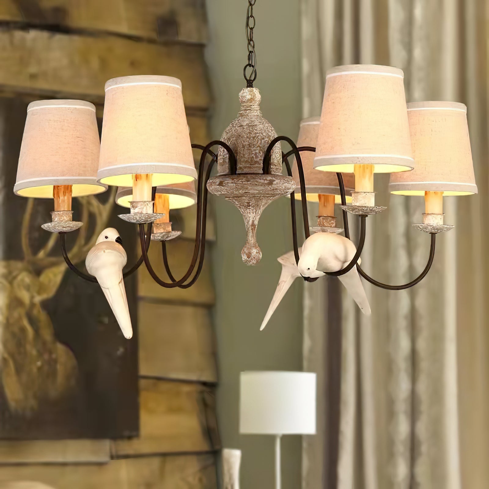Avcarora Postmoderner Luxus-Stoff-Kronleuchter-Letslighting