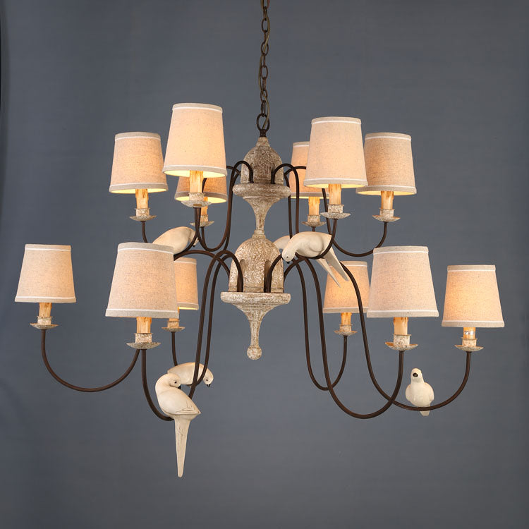 Avcarora Postmoderner Luxus-Stoff-Kronleuchter-Letslighting