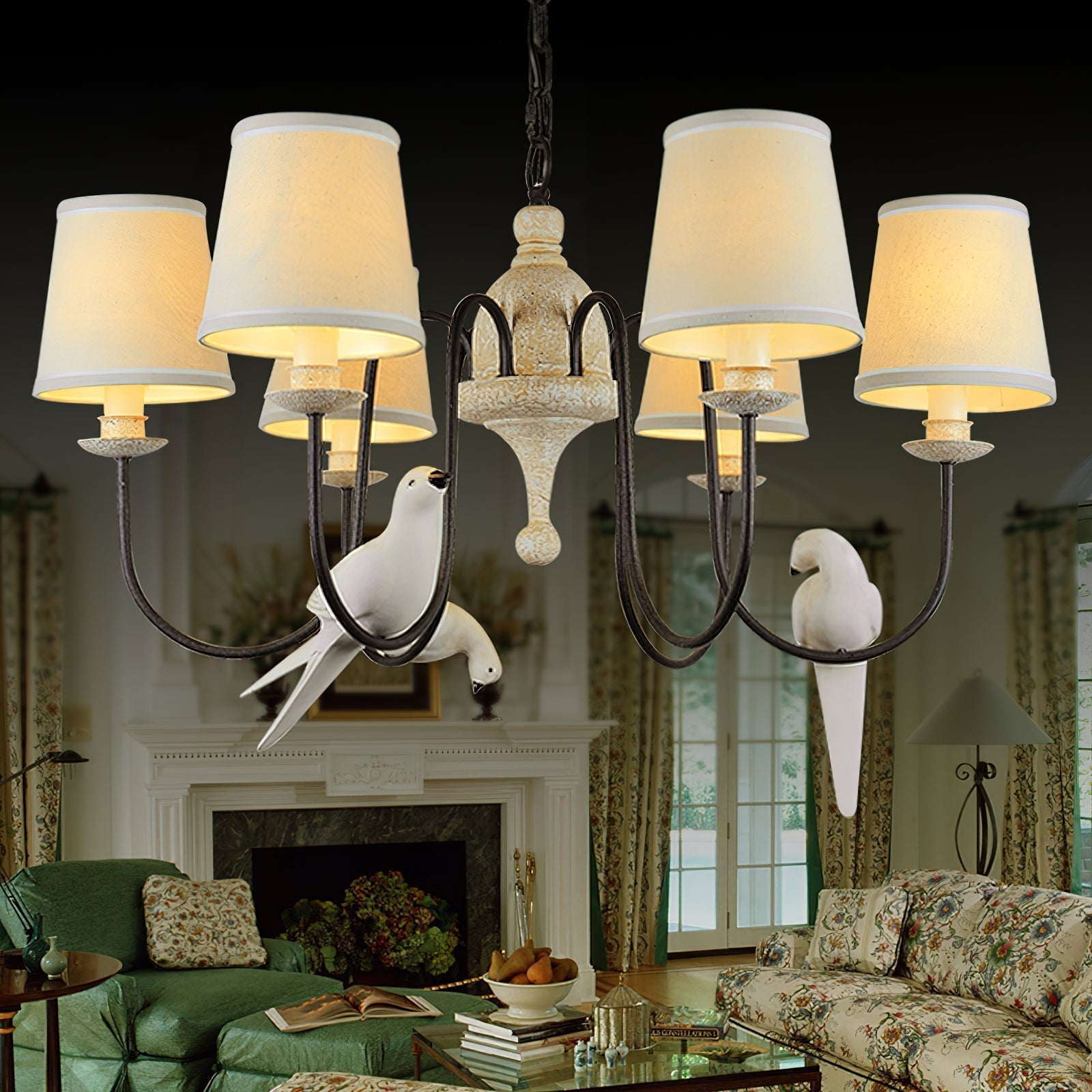 Avcarora Postmoderner Luxus-Stoff-Kronleuchter-Letslighting