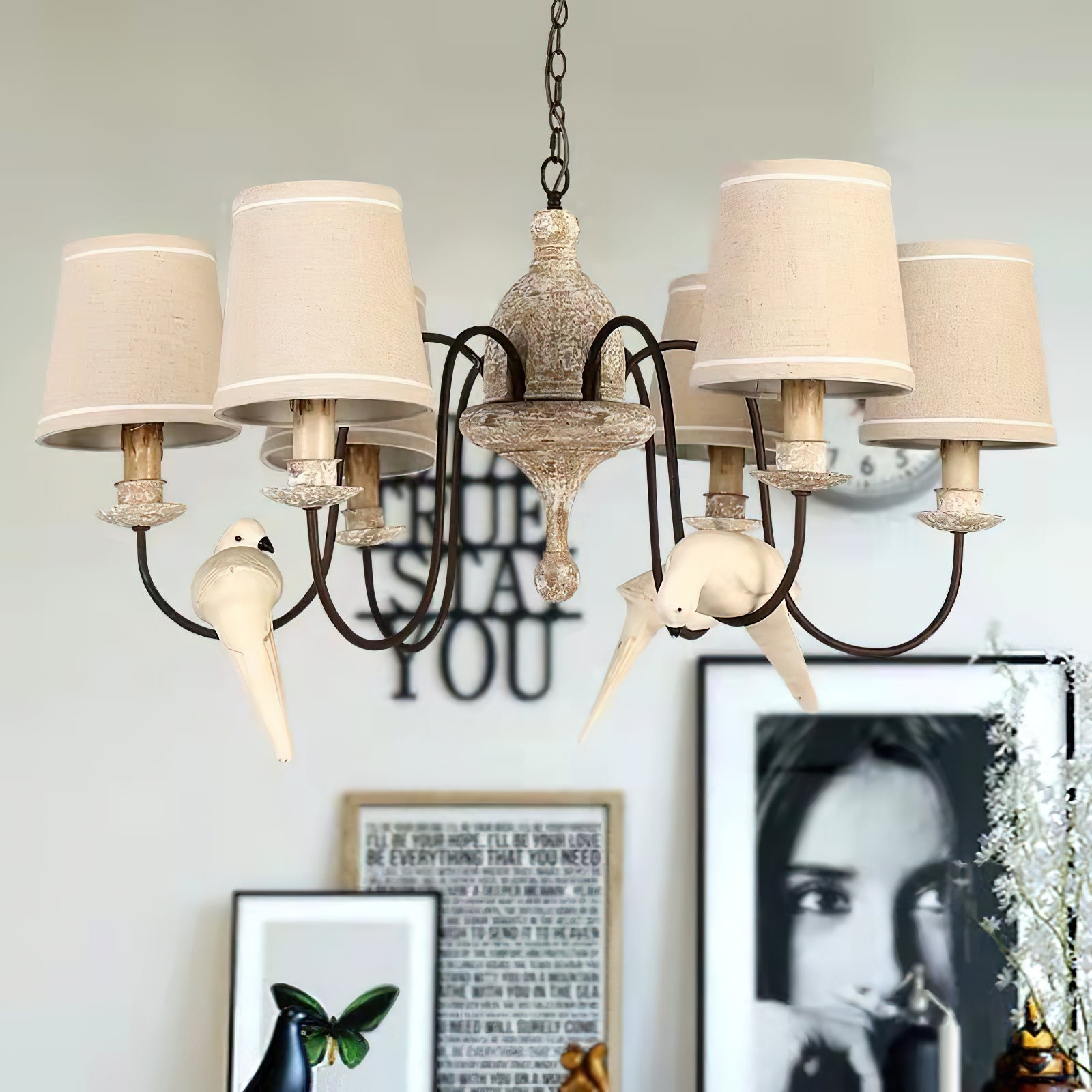 Avcarora Postmoderner Luxus-Stoff-Kronleuchter-Letslighting