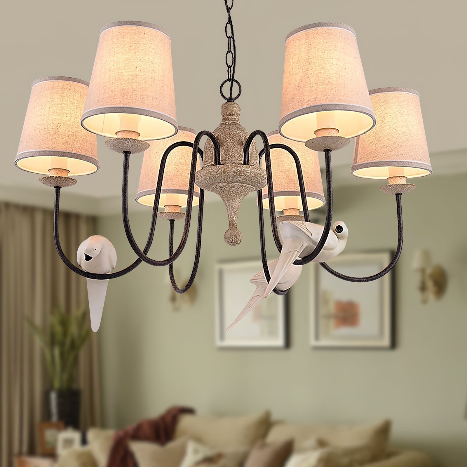 Avcarora Postmoderner Luxus-Stoff-Kronleuchter-Letslighting