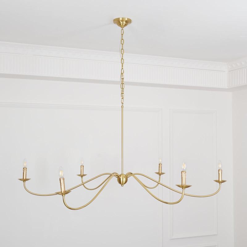 Varese Kronleuchter 6-Licht Kerzen-Letslighting