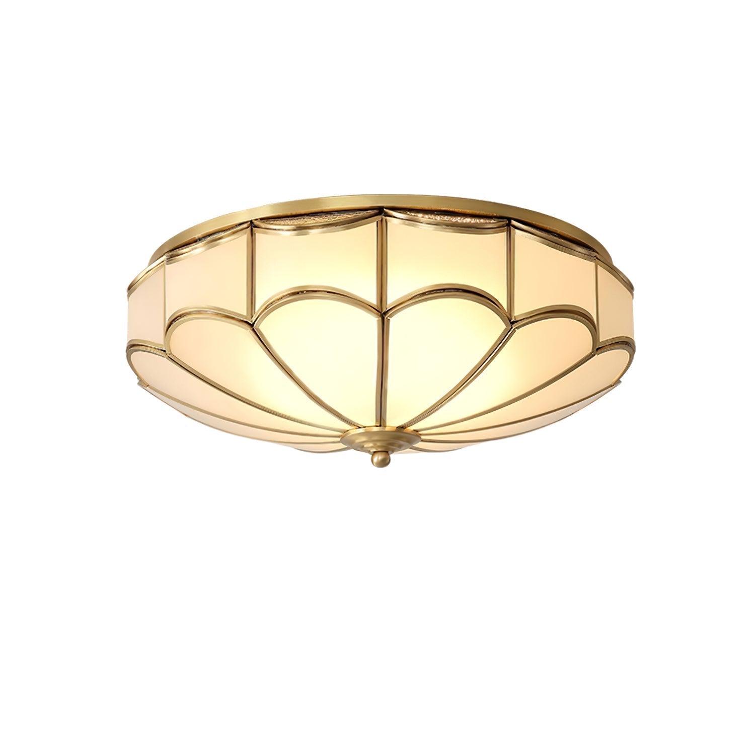 Evmarara Elegance Deckenleuchte aus Messing und Glas-Letslighting