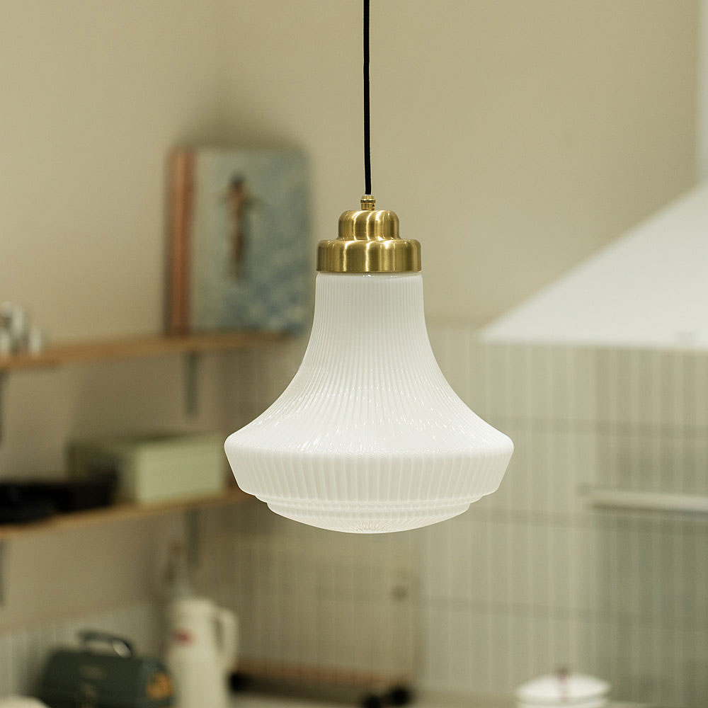 Valentina Retro PendelleuchteMetall Glas Wohnzimmer Esszimmer