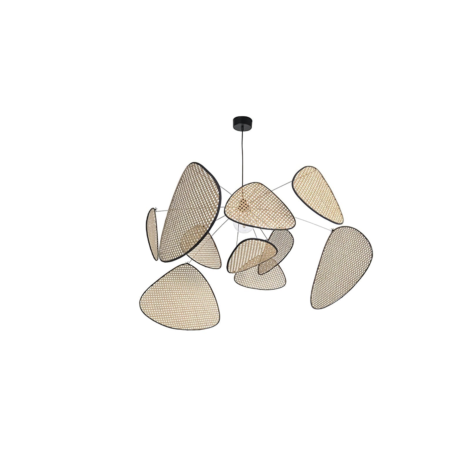 Lustra Kronleuchter Schirm Cannage Suspension Retro-Letslighting