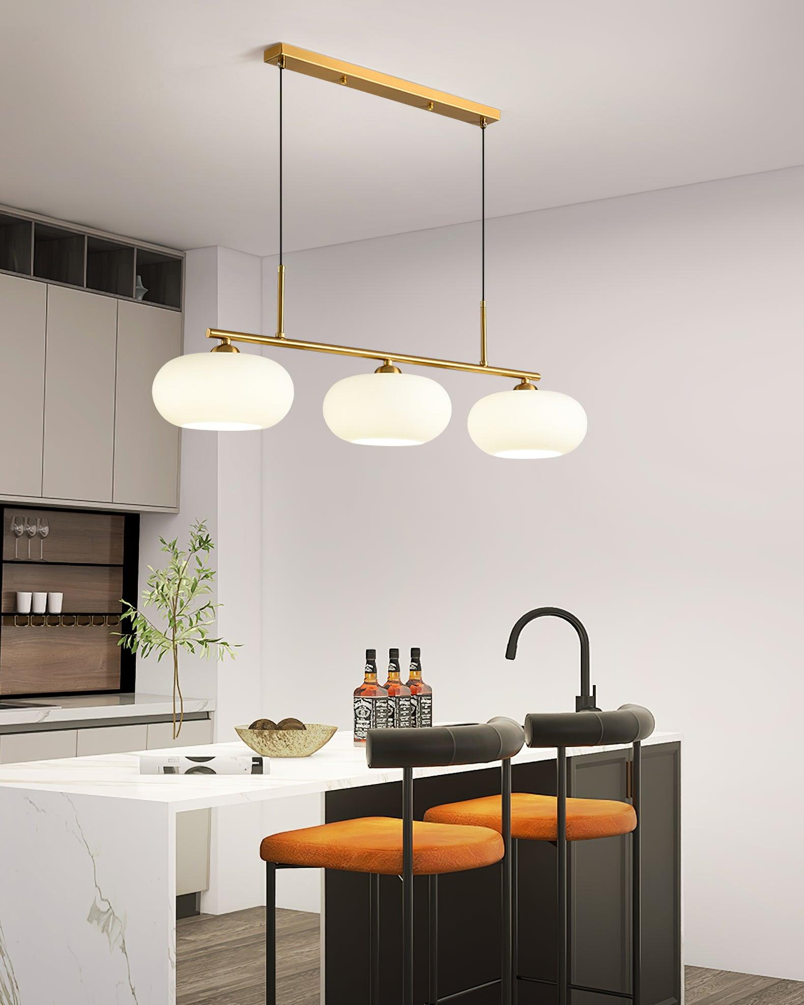 Lustra Pendelleuchte 3-Licht Kugelförmig Linear-Letslighting