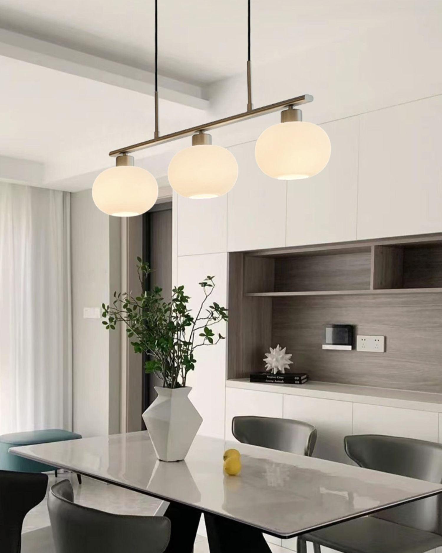 Lustra Pendelleuchte 3-Licht Kugelförmig Linear-Letslighting
