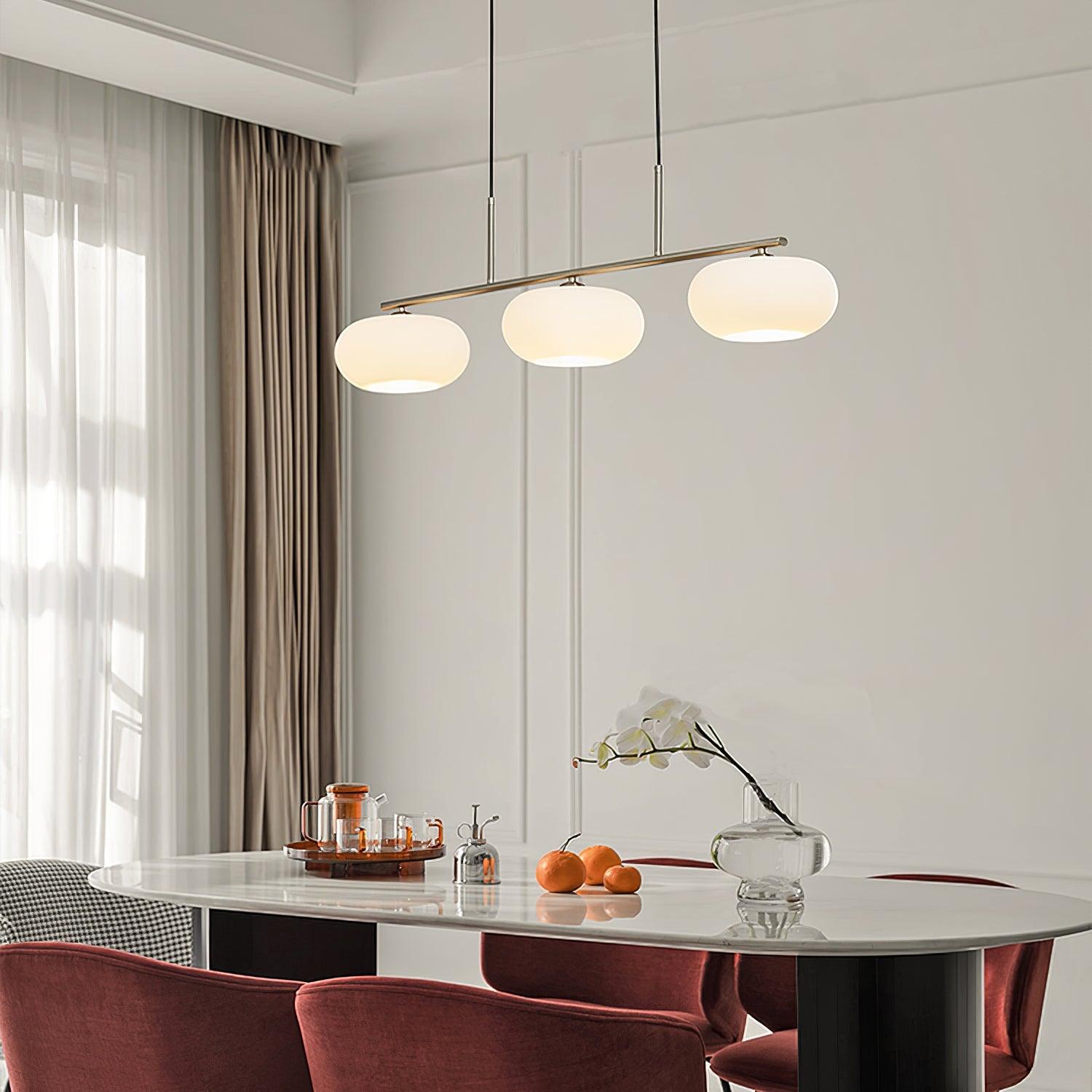 Lustra Pendelleuchte 3-Licht Kugelförmig Linear-Letslighting
