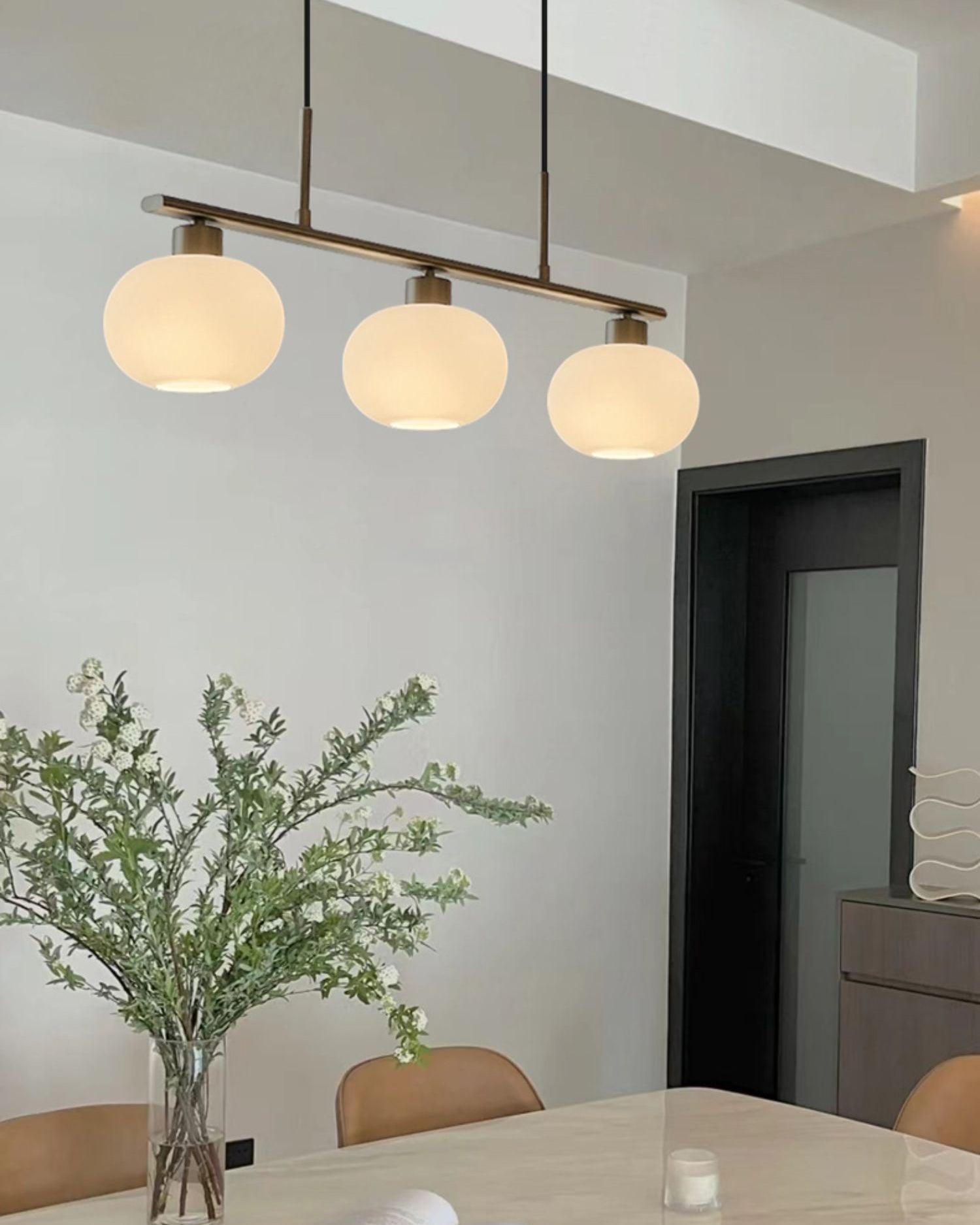 Lustra Pendelleuchte 3-Licht Kugelförmig Linear-Letslighting
