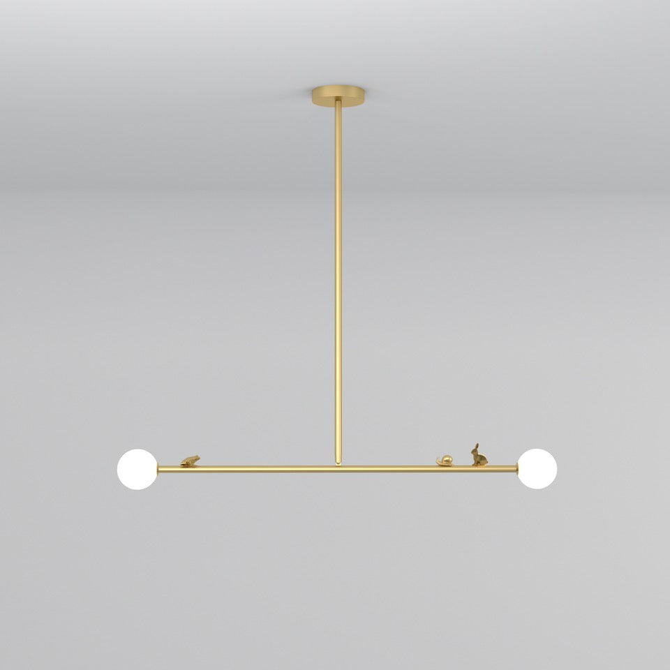 Zaveniel Messing Glas Pendelleuchte-Letslighting