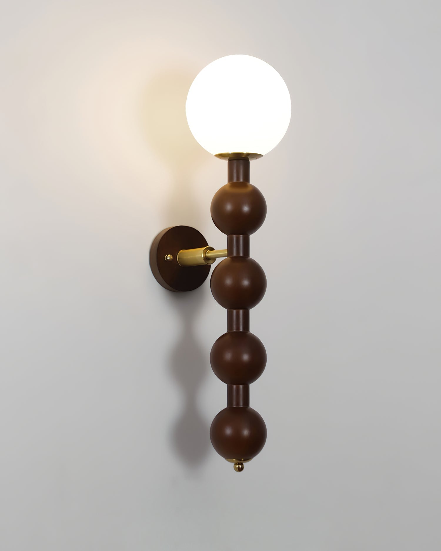 Wall Lamp Gourd in Metal Wood and Glass Modern Style - Letslighting