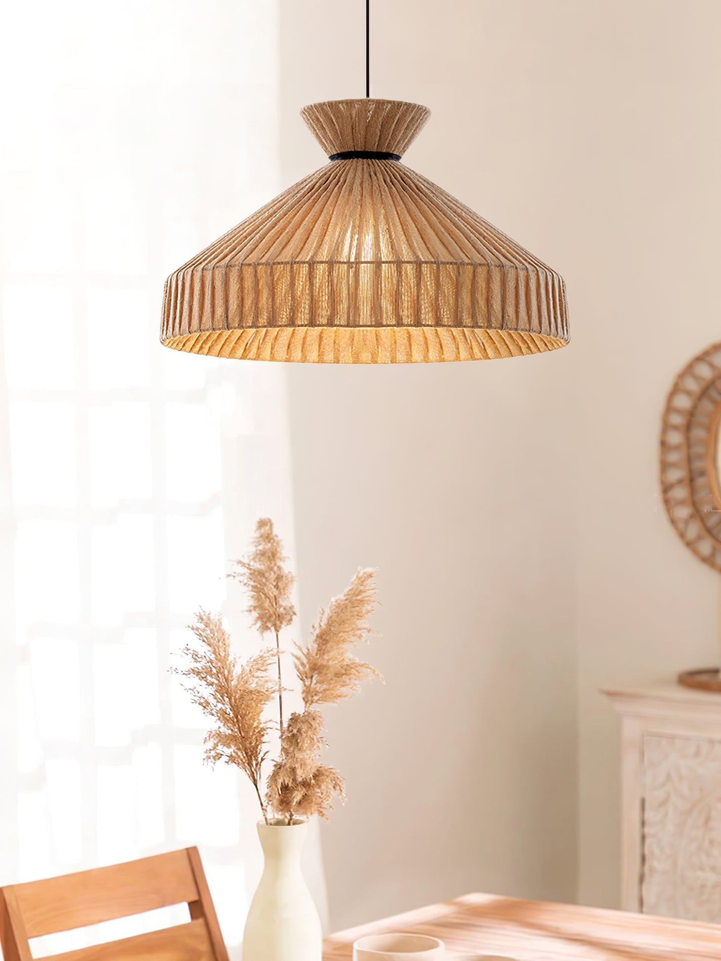 Cusoren Eleganz Gezeiten Stoff Pendelleuchte-Letslighting