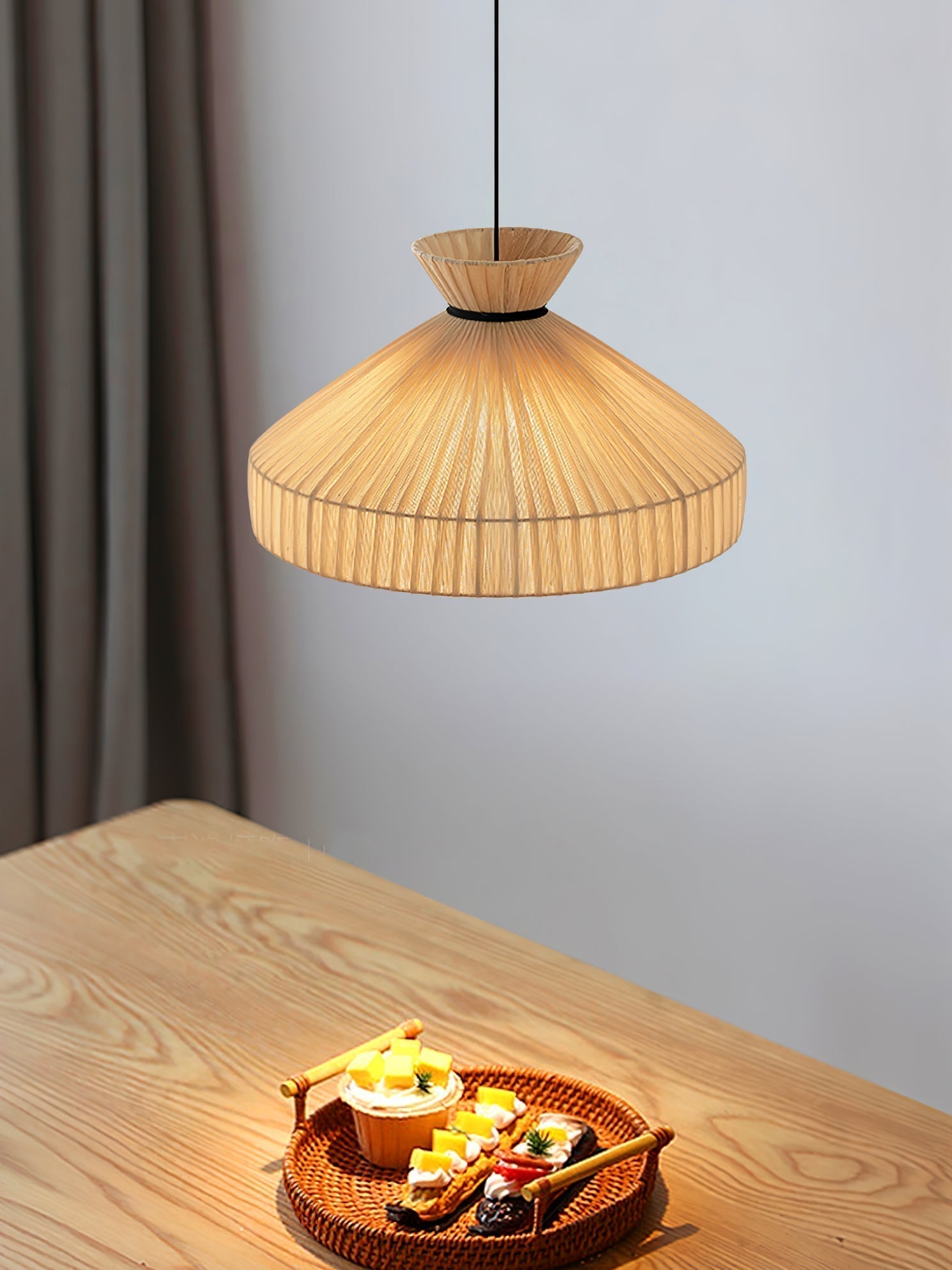 Cusoren Eleganz Gezeiten Stoff Pendelleuchte-Letslighting