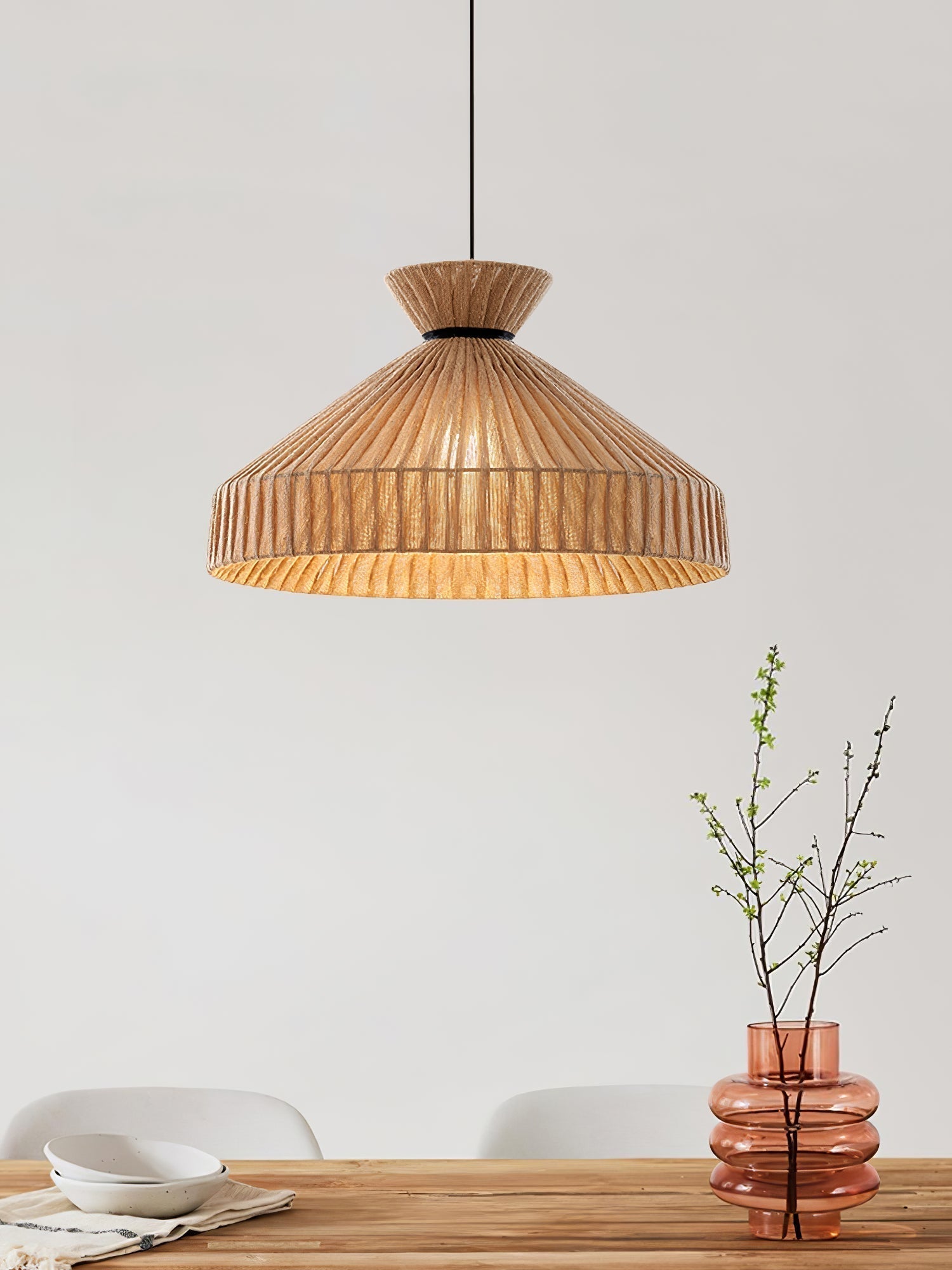 Cusoren Eleganz Gezeiten Stoff Pendelleuchte-Letslighting