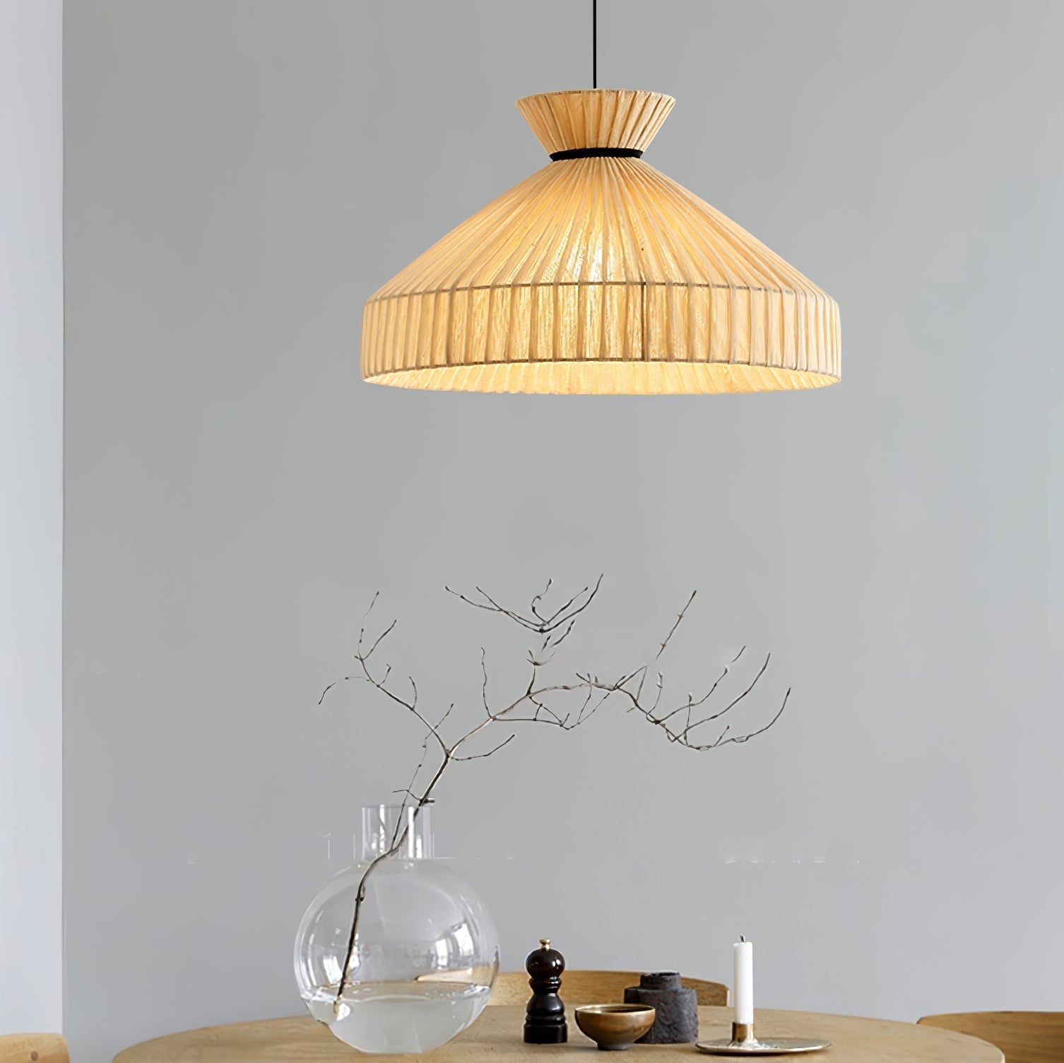Cusoren Eleganz Gezeiten Stoff Pendelleuchte-Letslighting