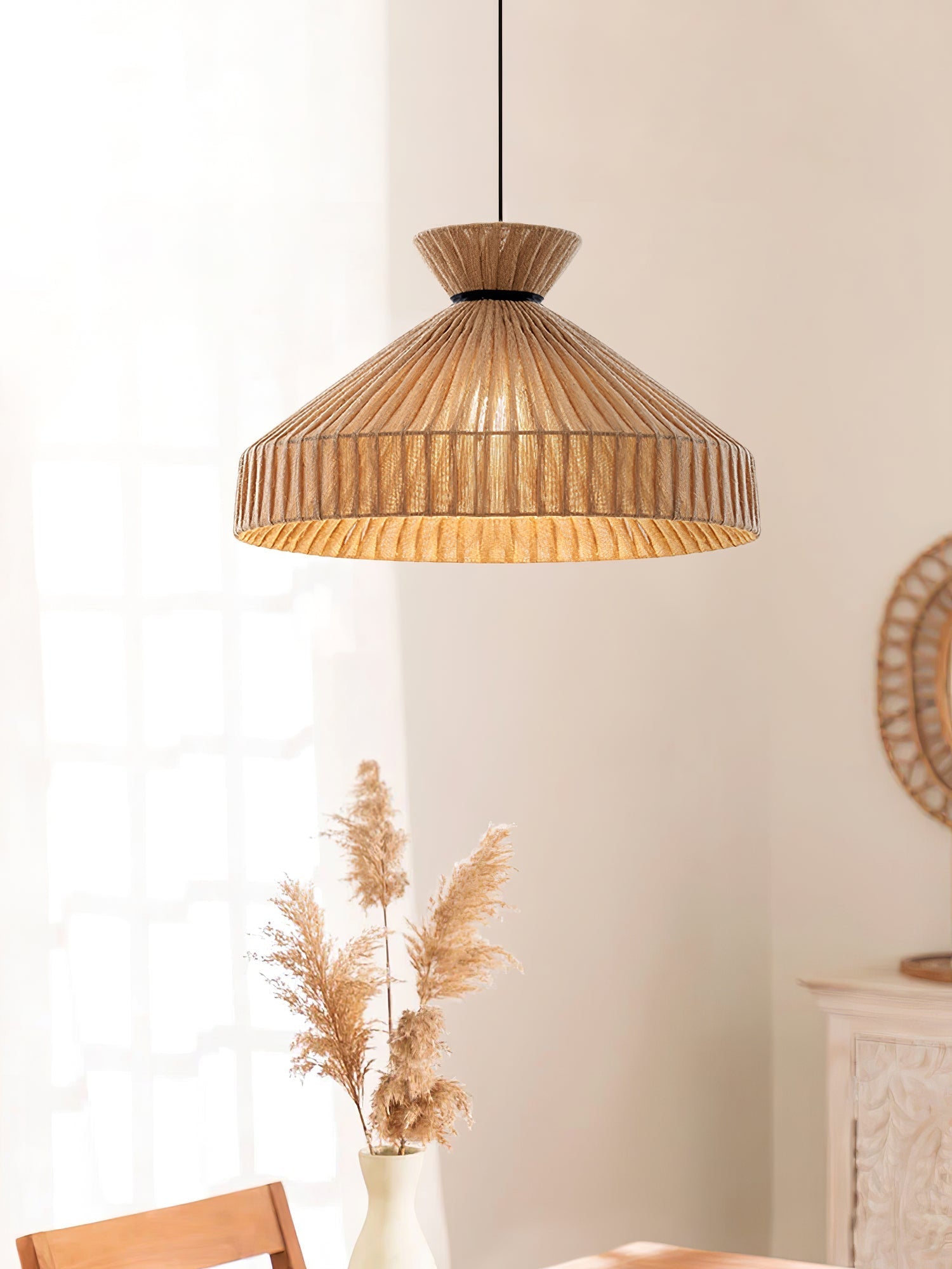 Cusoren Eleganz Gezeiten Stoff Pendelleuchte-Letslighting