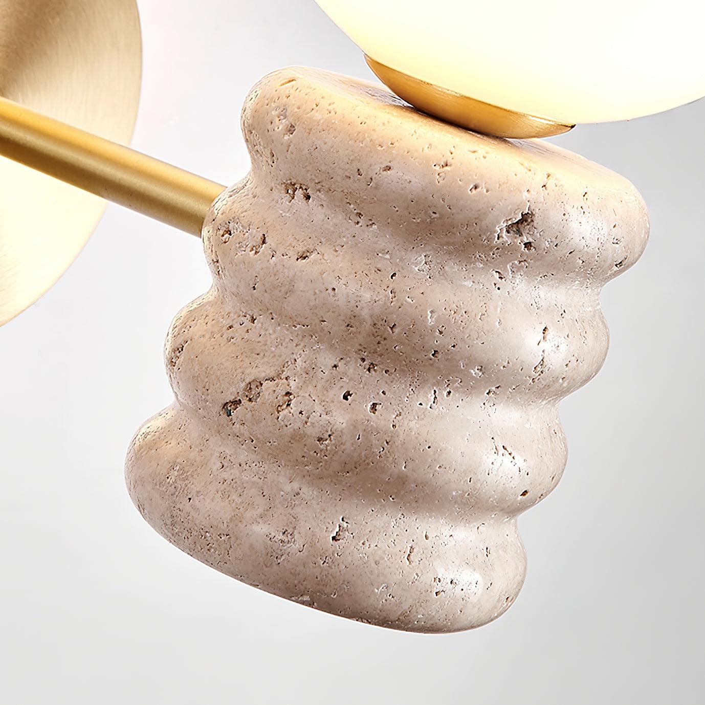 Calenne Wall Lamp Travertine - Letslighting