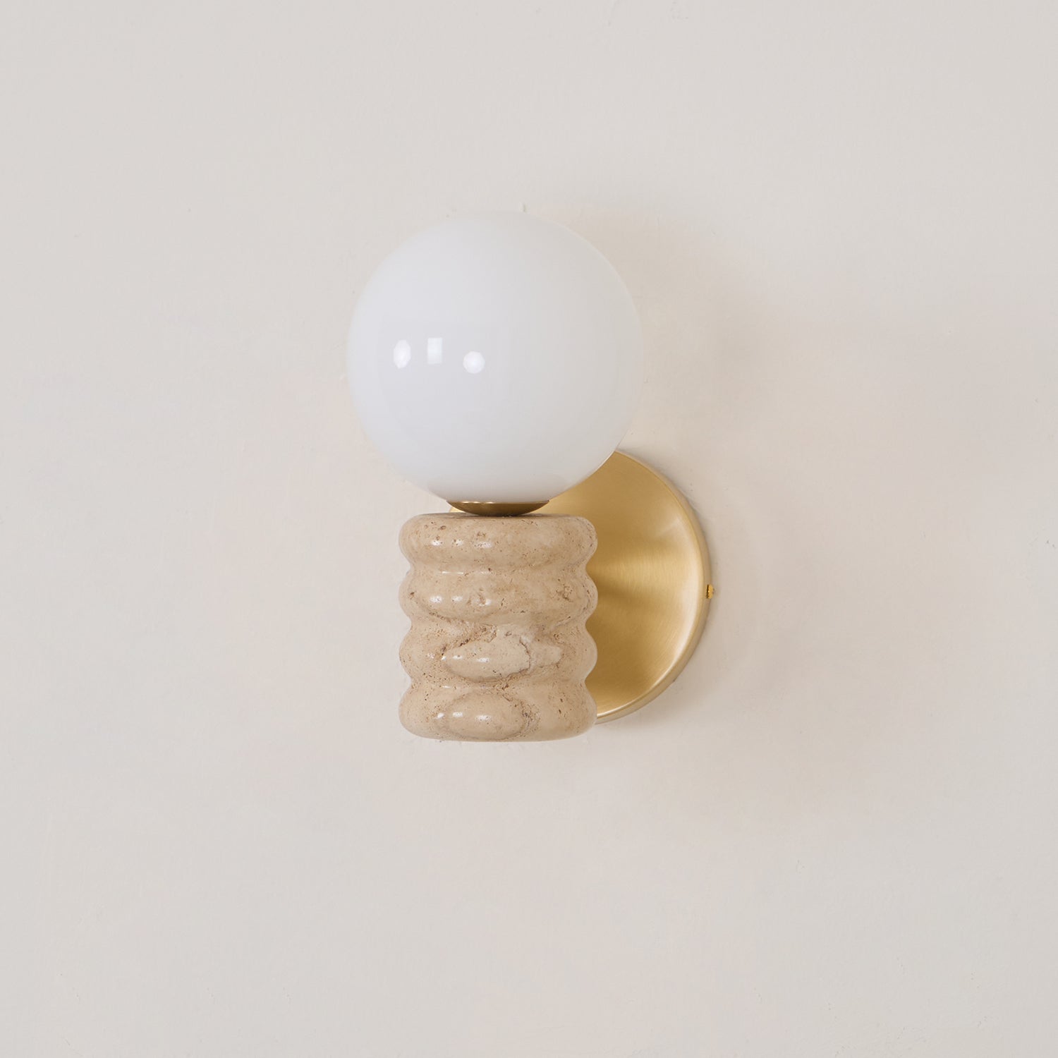 Calenne Wall Lamp Travertine - Letslighting