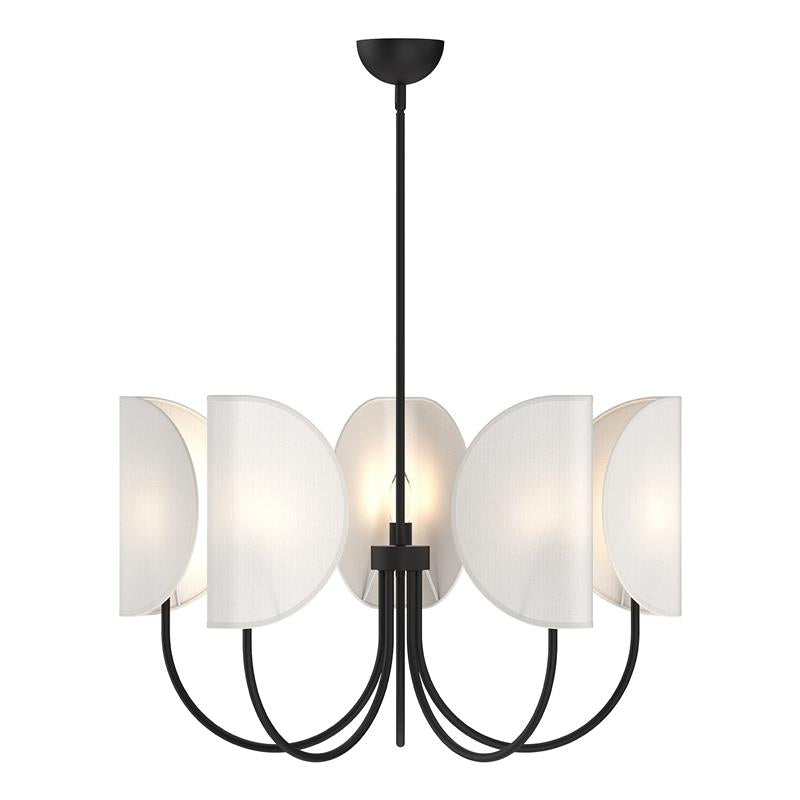 Unoryra Traditioneller Blatt Messing Stoff Kronleuchter-Letslighting