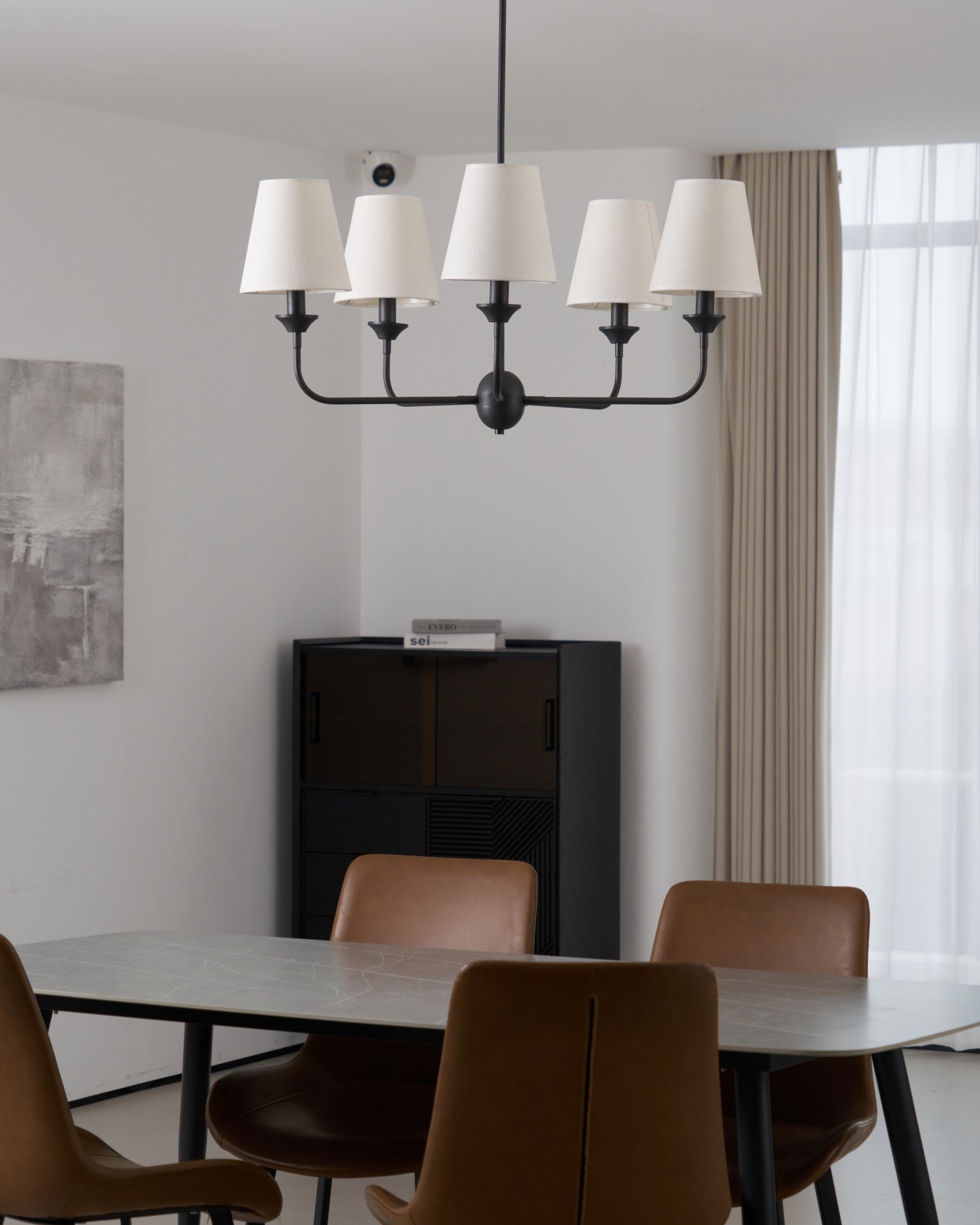 Zesorel Industrieller Vintage-Kronleuchter aus Stoff-Letslighting