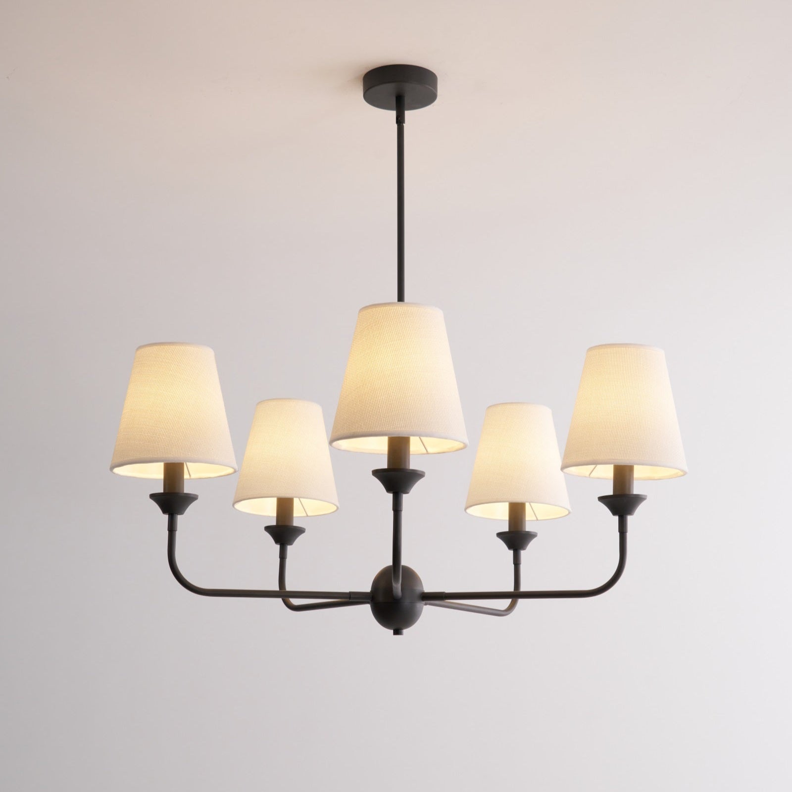 Zesorel Industrieller Vintage-Kronleuchter aus Stoff-Letslighting