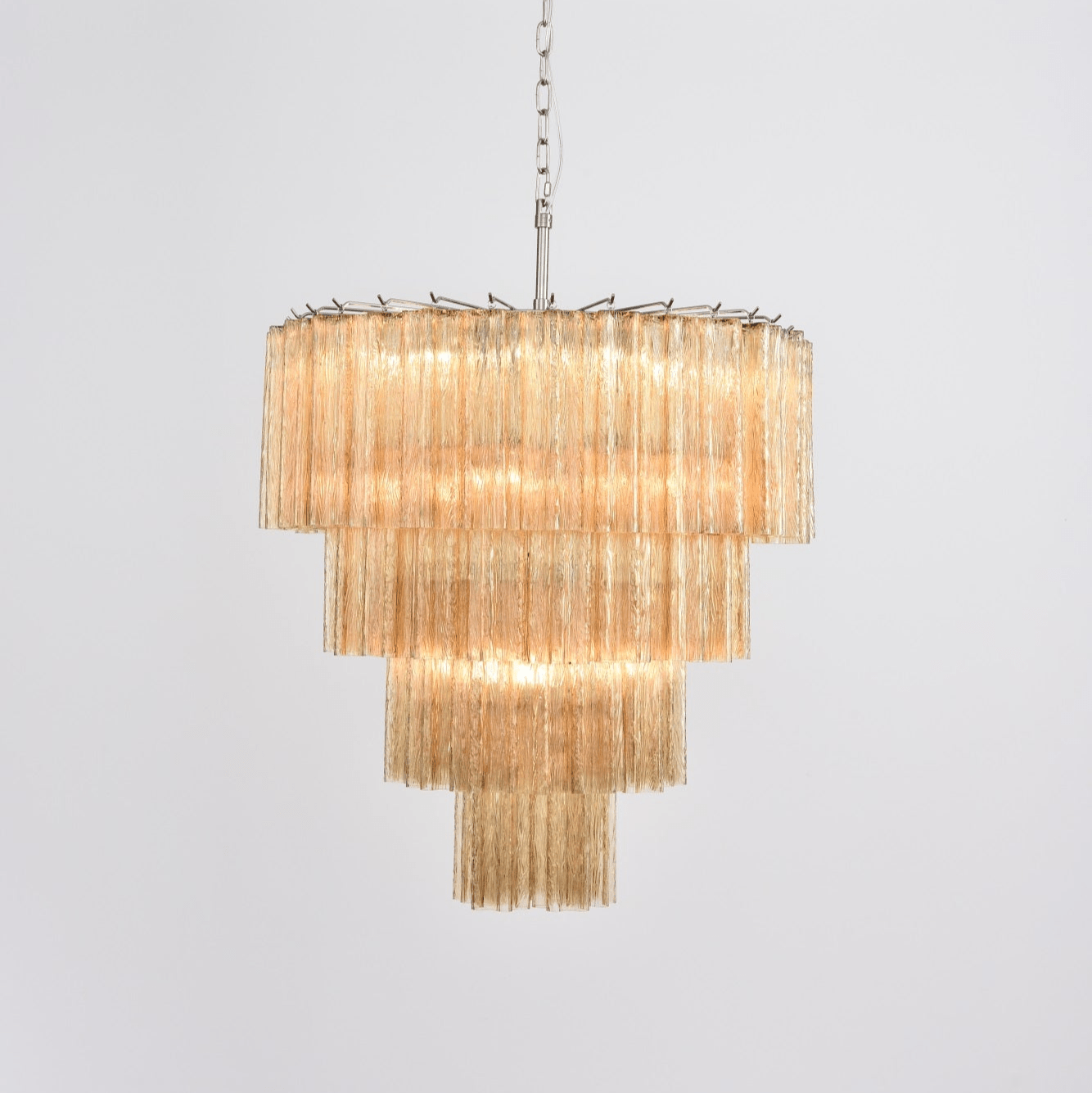 Aurora Chandelier Cascade Layered Glass Elegant Vintage - Neutralighting