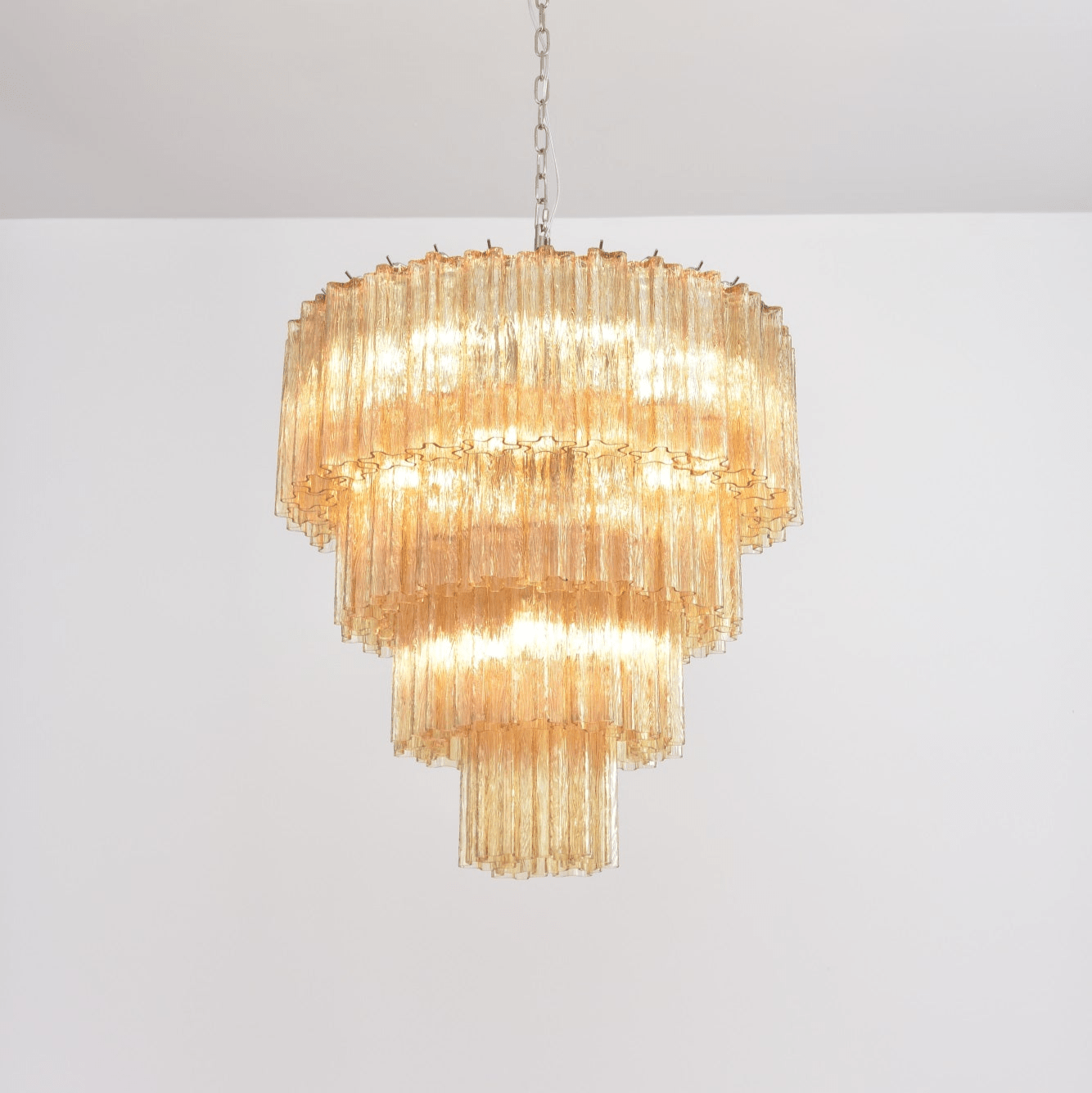 Aurora Chandelier Cascade Layered Glass Elegant Vintage - Neutralighting