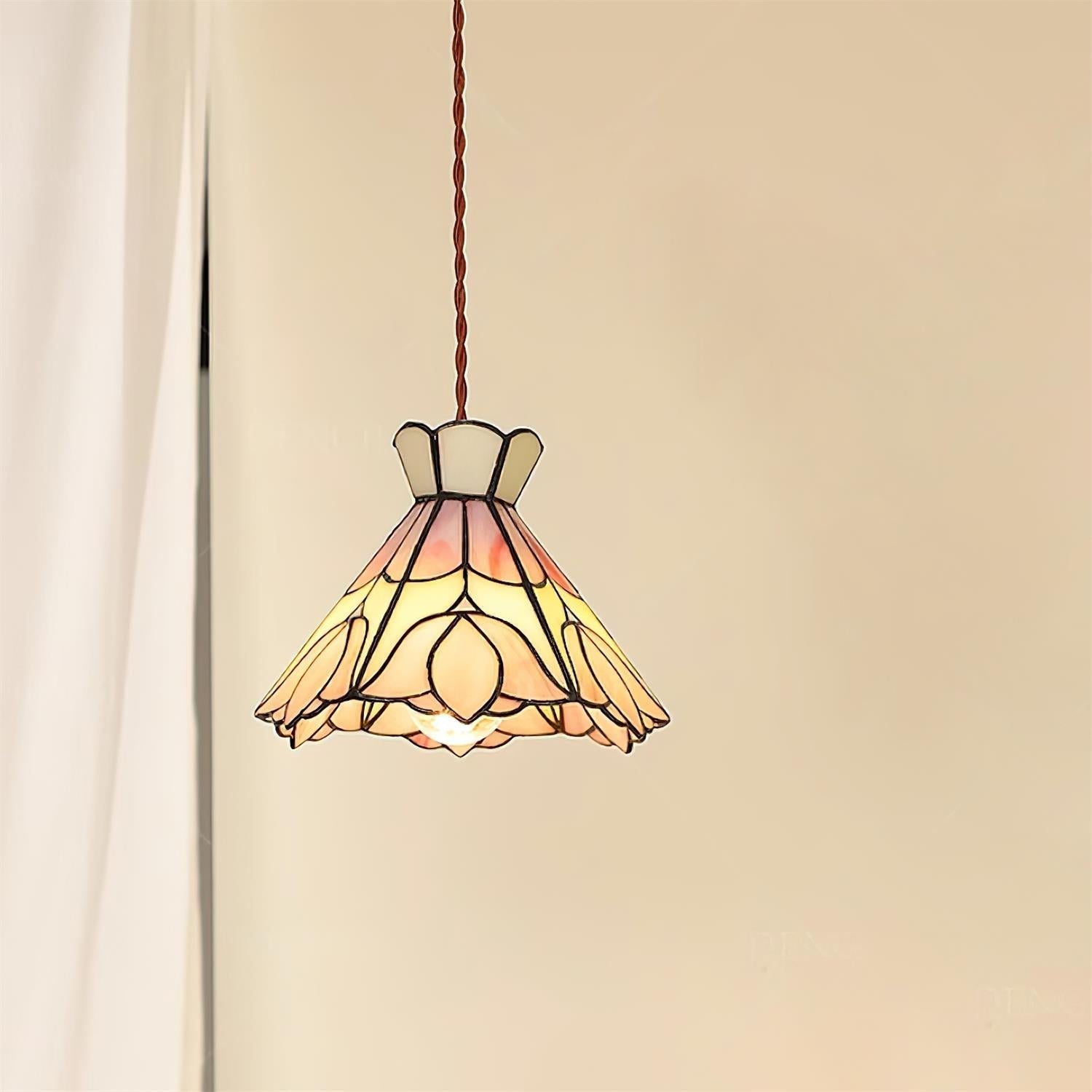 Rose Pendelleuchte Glas