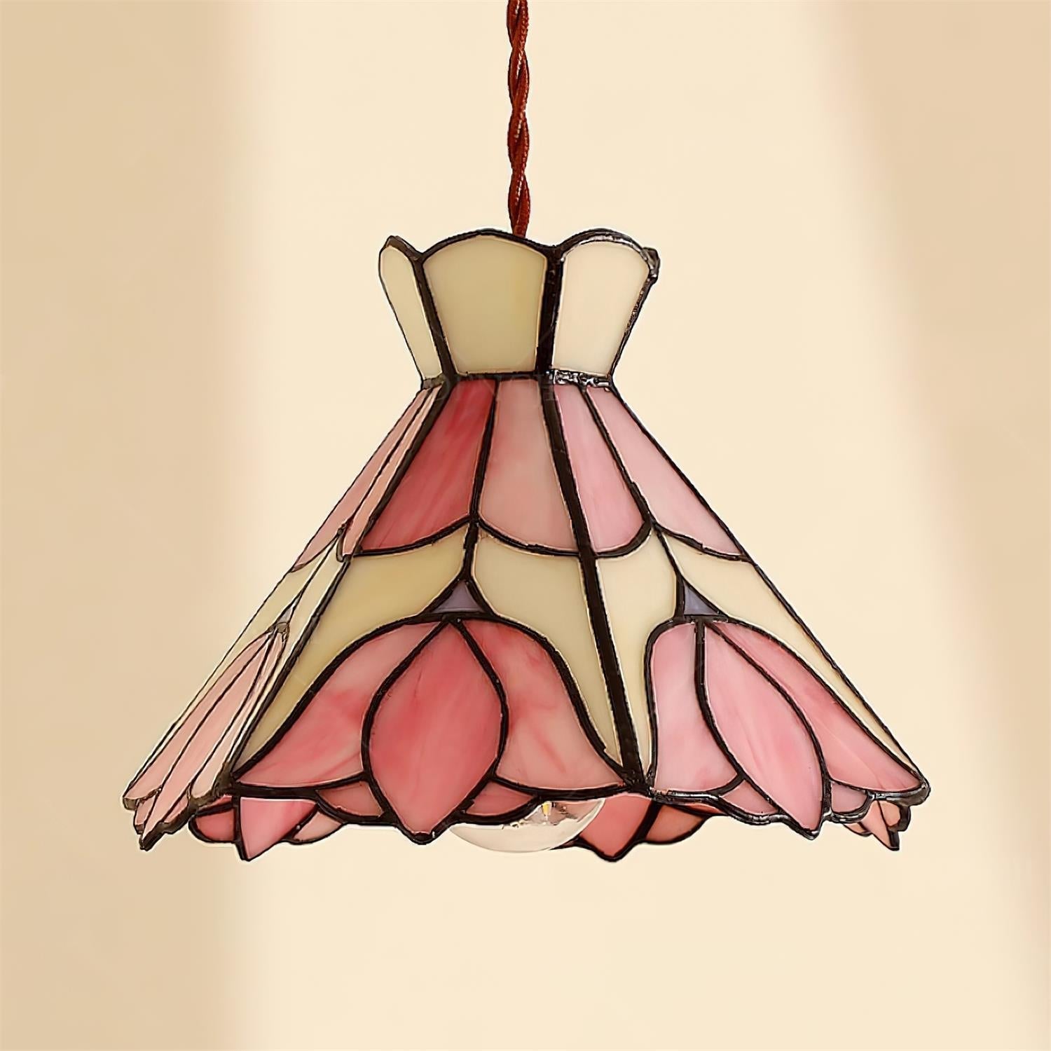 Rose Pendelleuchte Glas