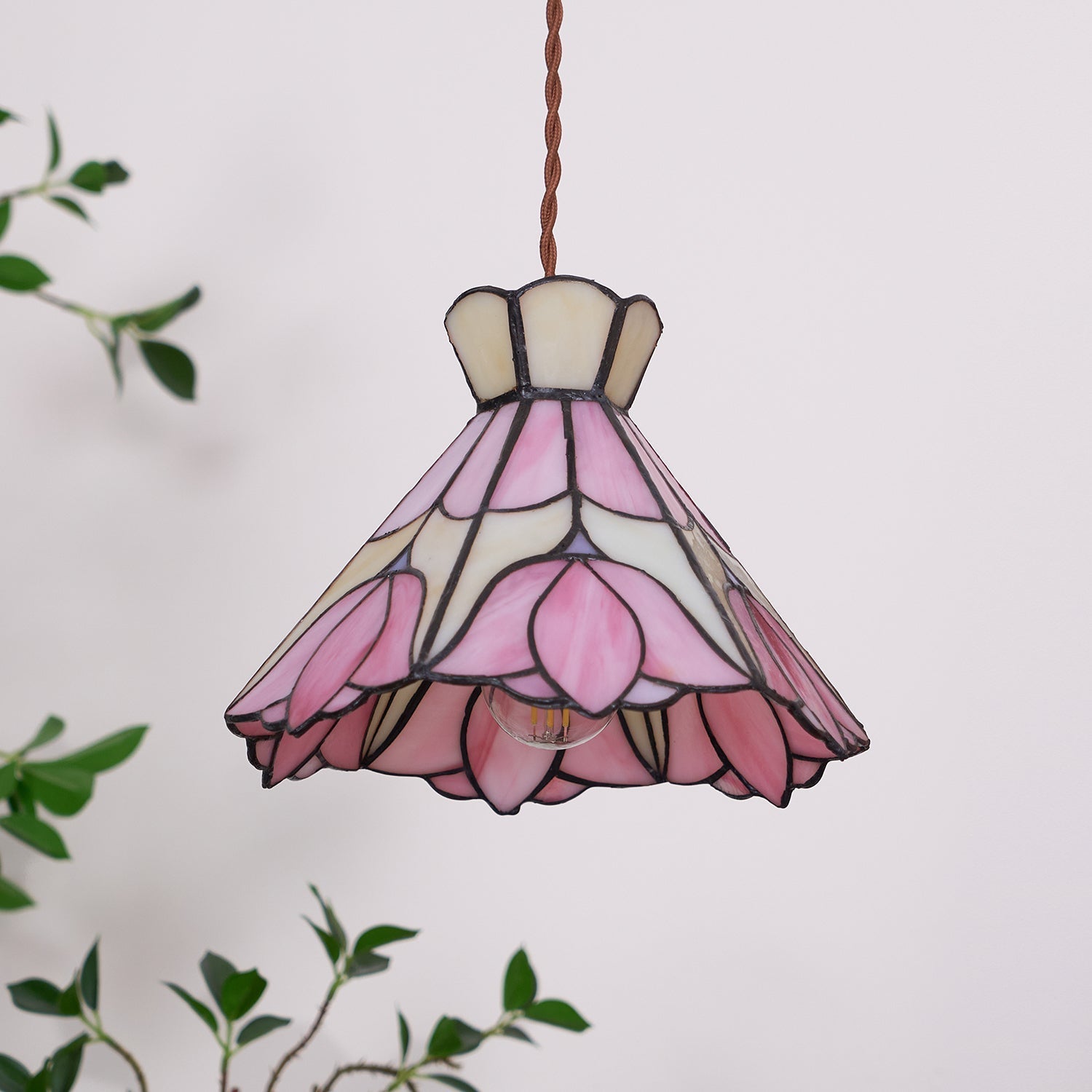 Rose Pendelleuchte Glas